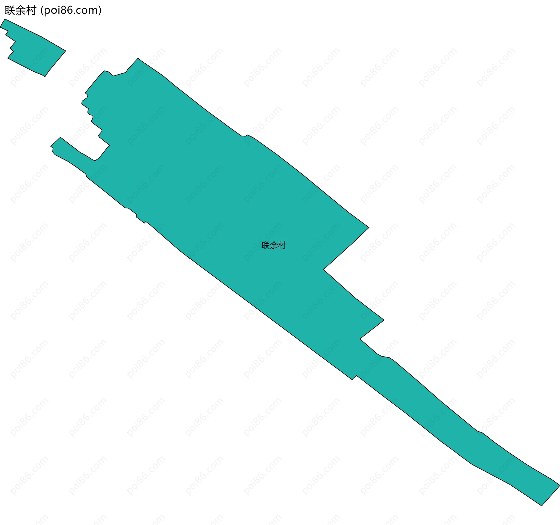 联余村边界地图