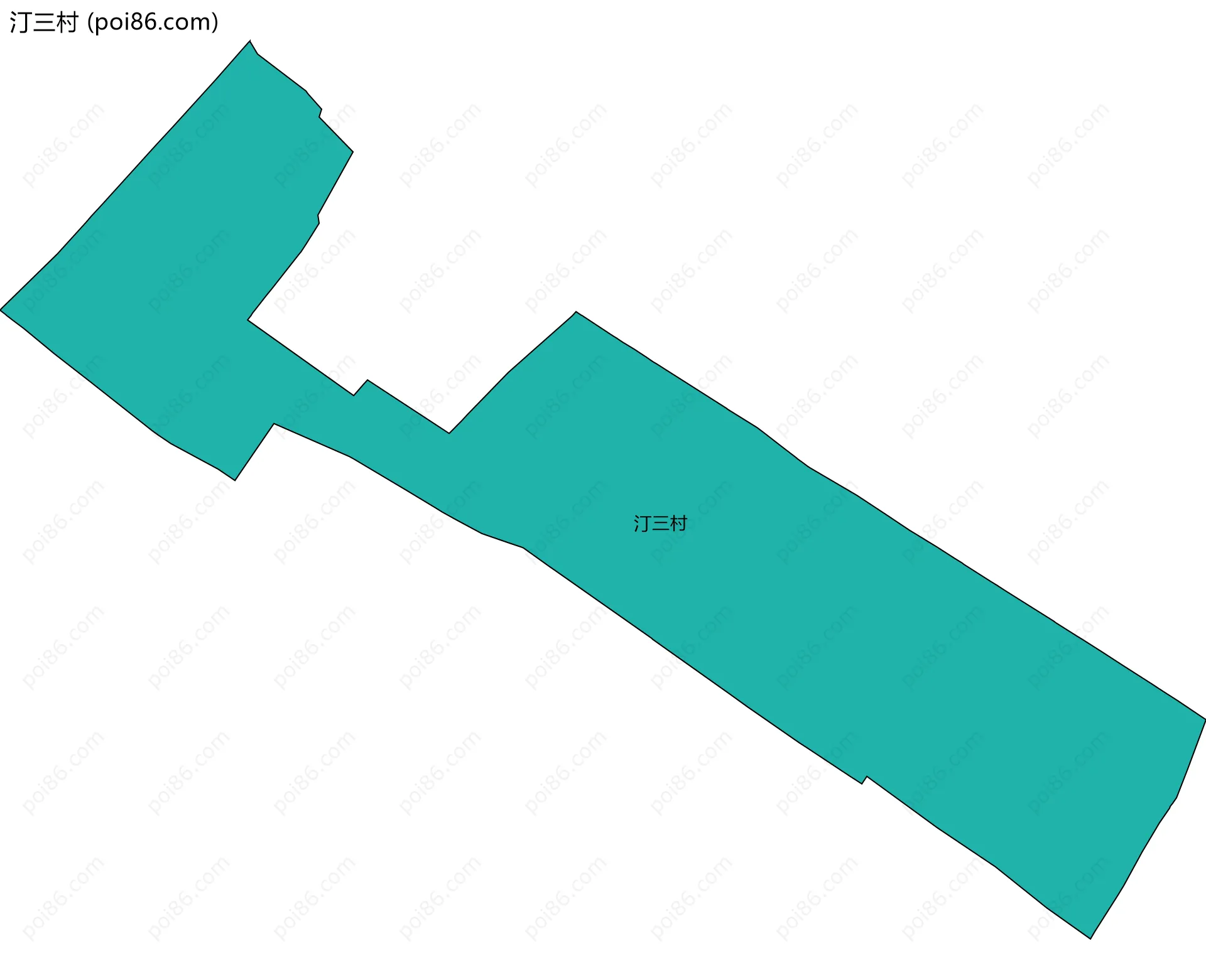 汀三村边界地图