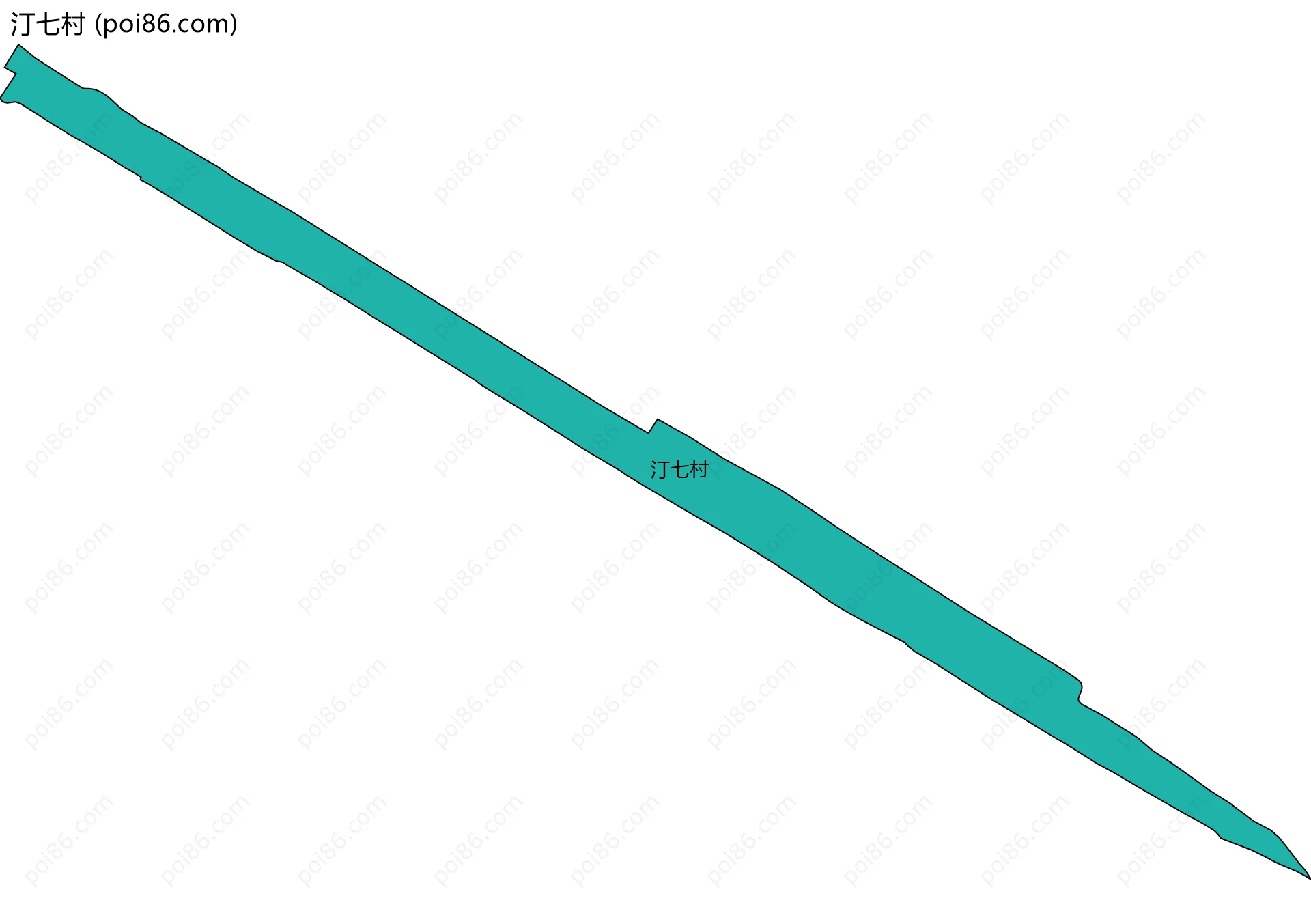 汀七村边界地图