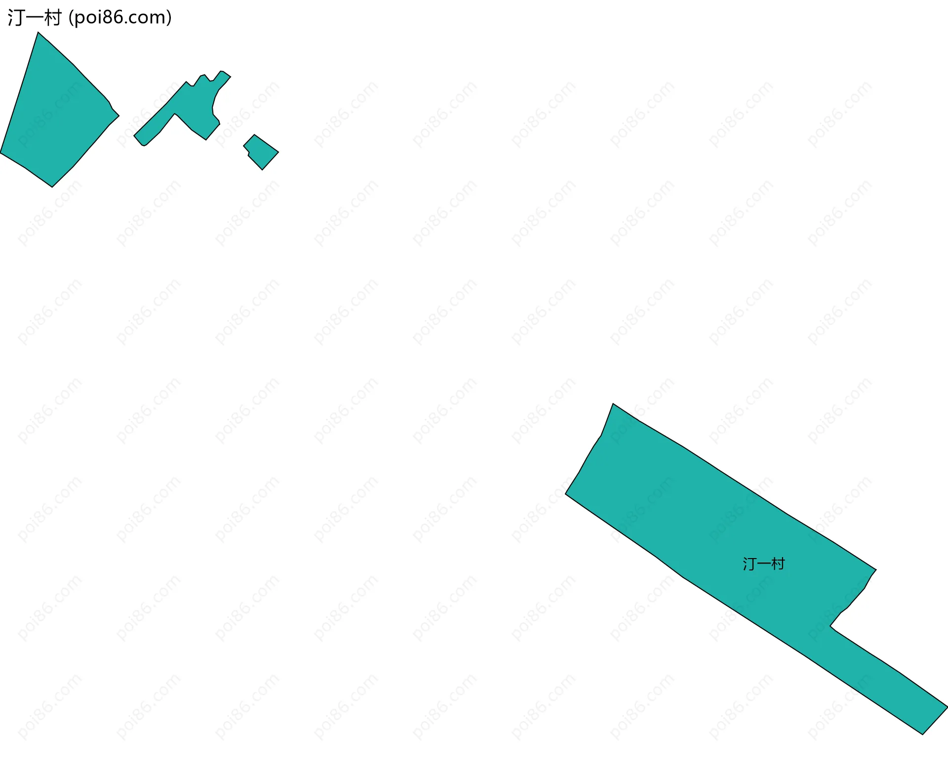 汀一村边界地图