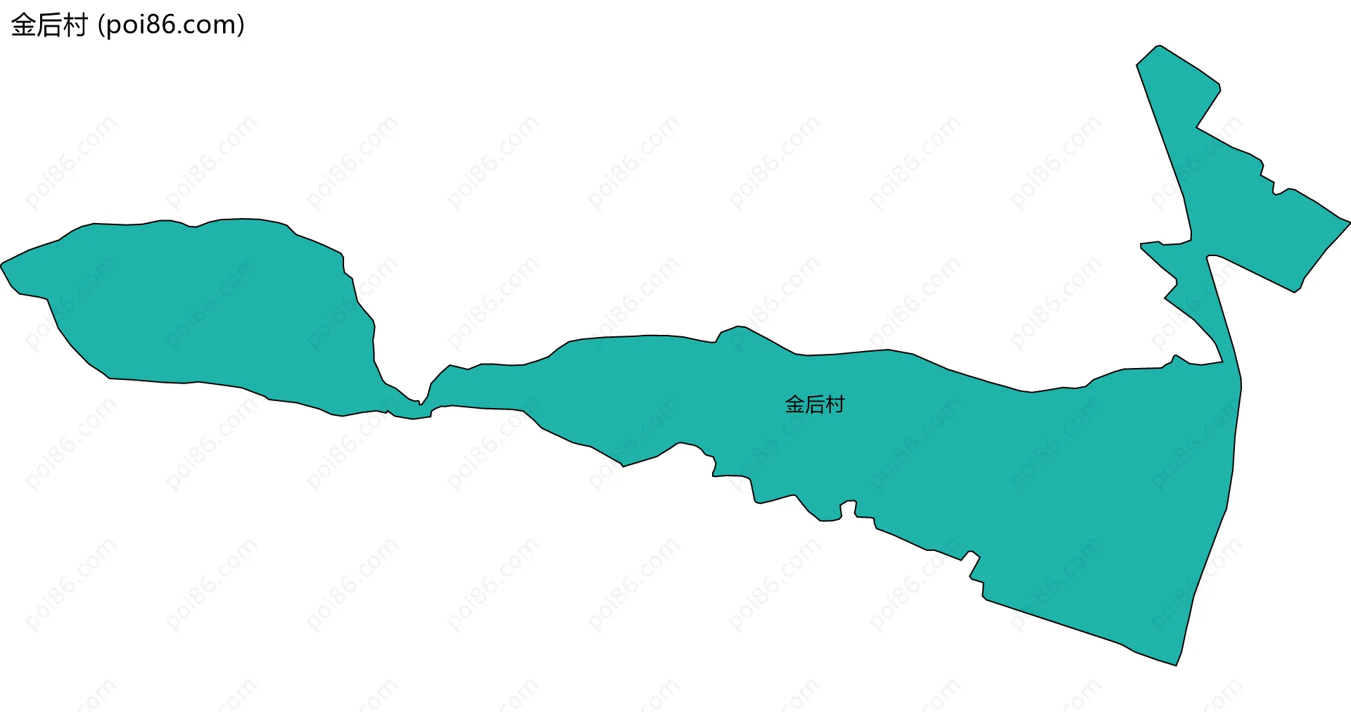 金后村边界地图