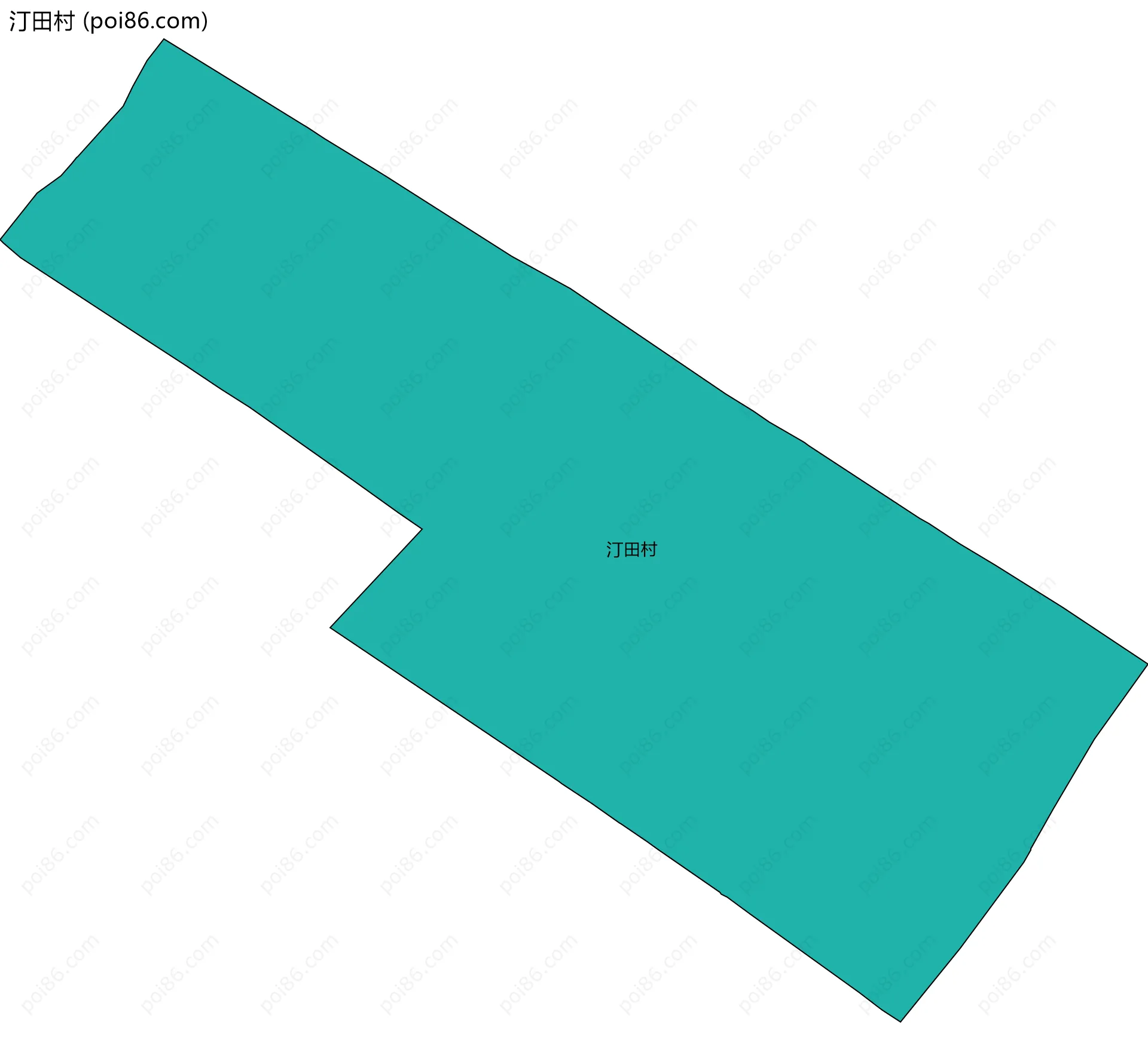 汀田村边界地图