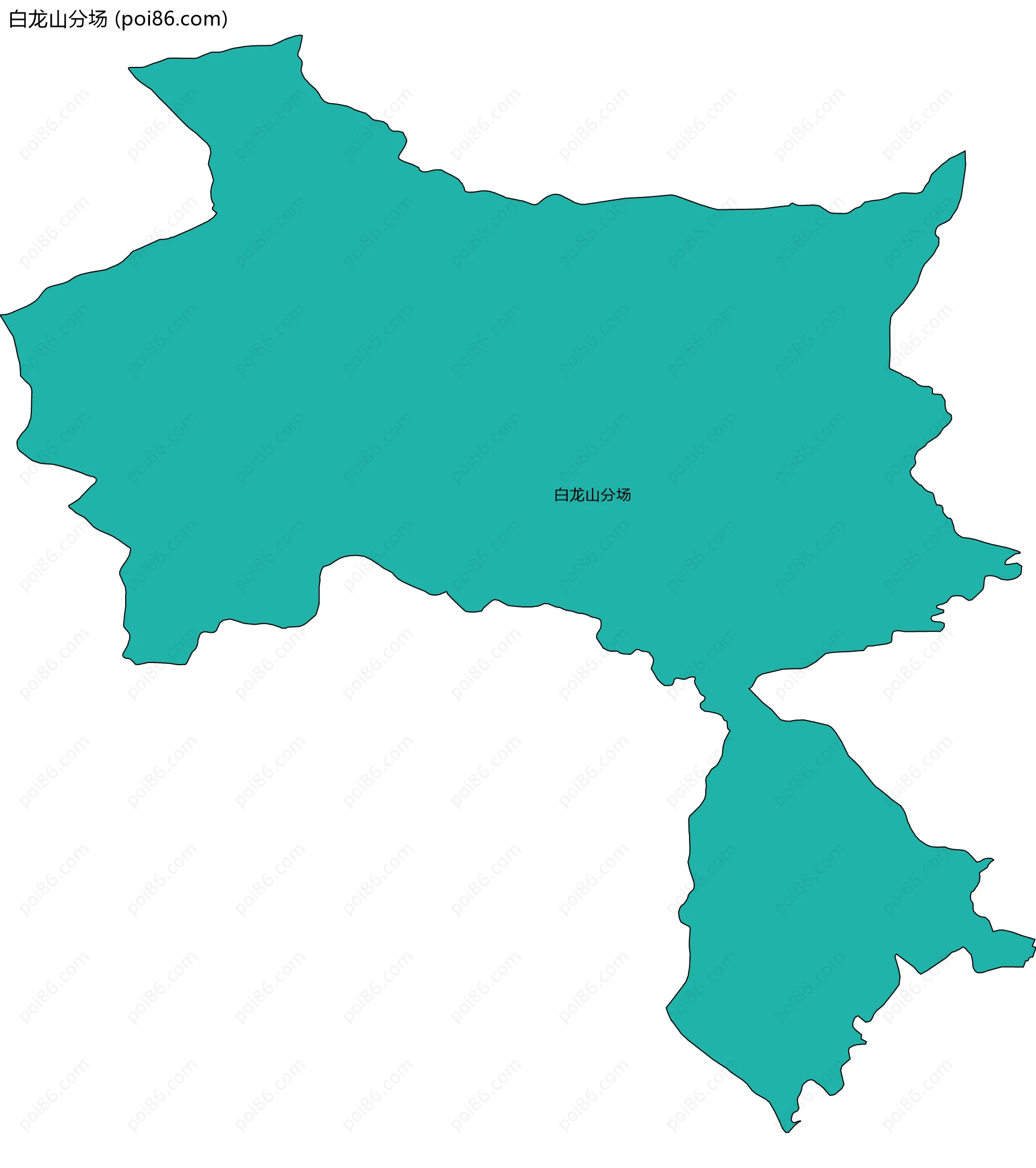 白龙山分场边界地图