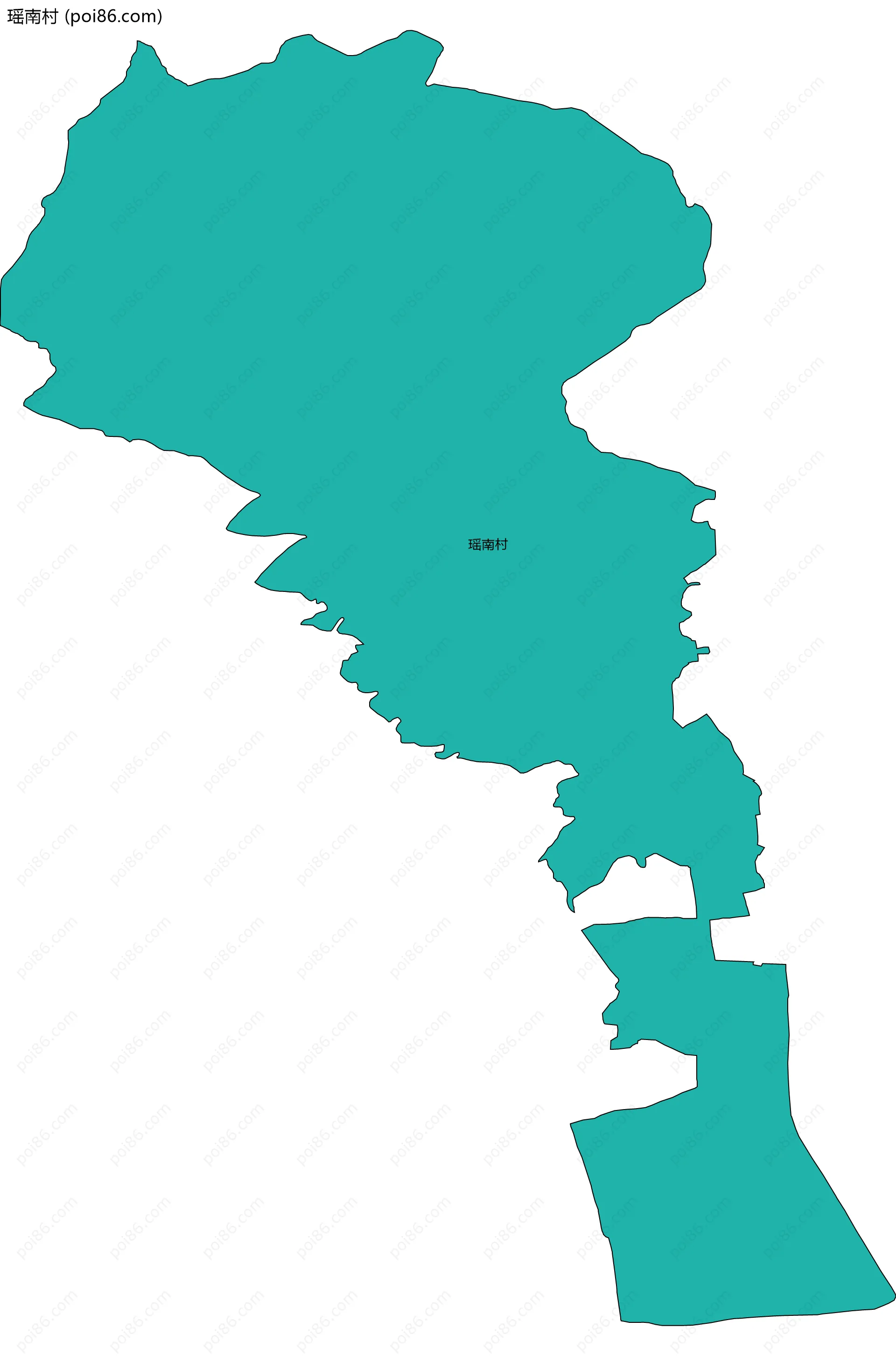 瑶南村边界地图