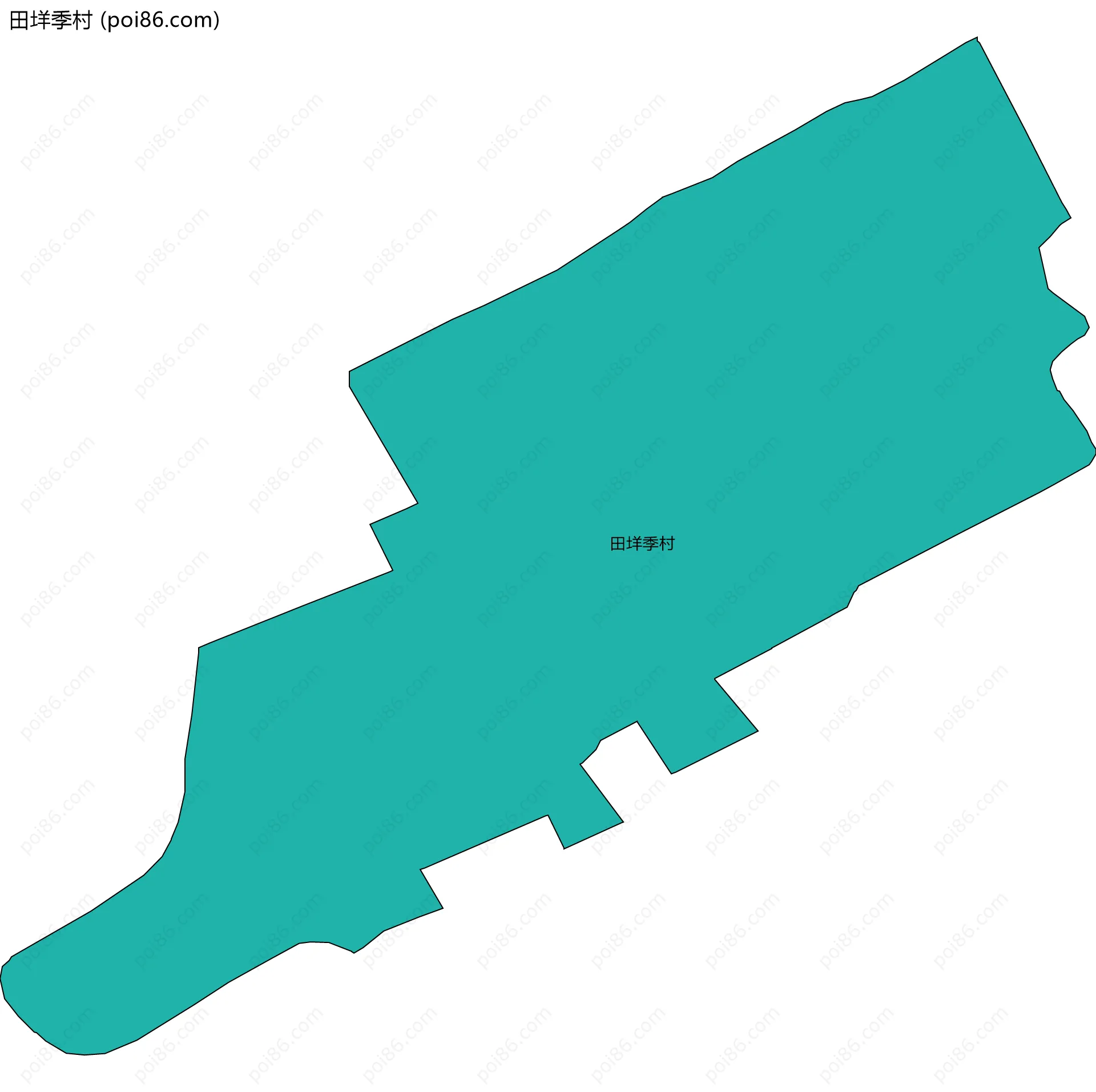 田垟季村边界地图