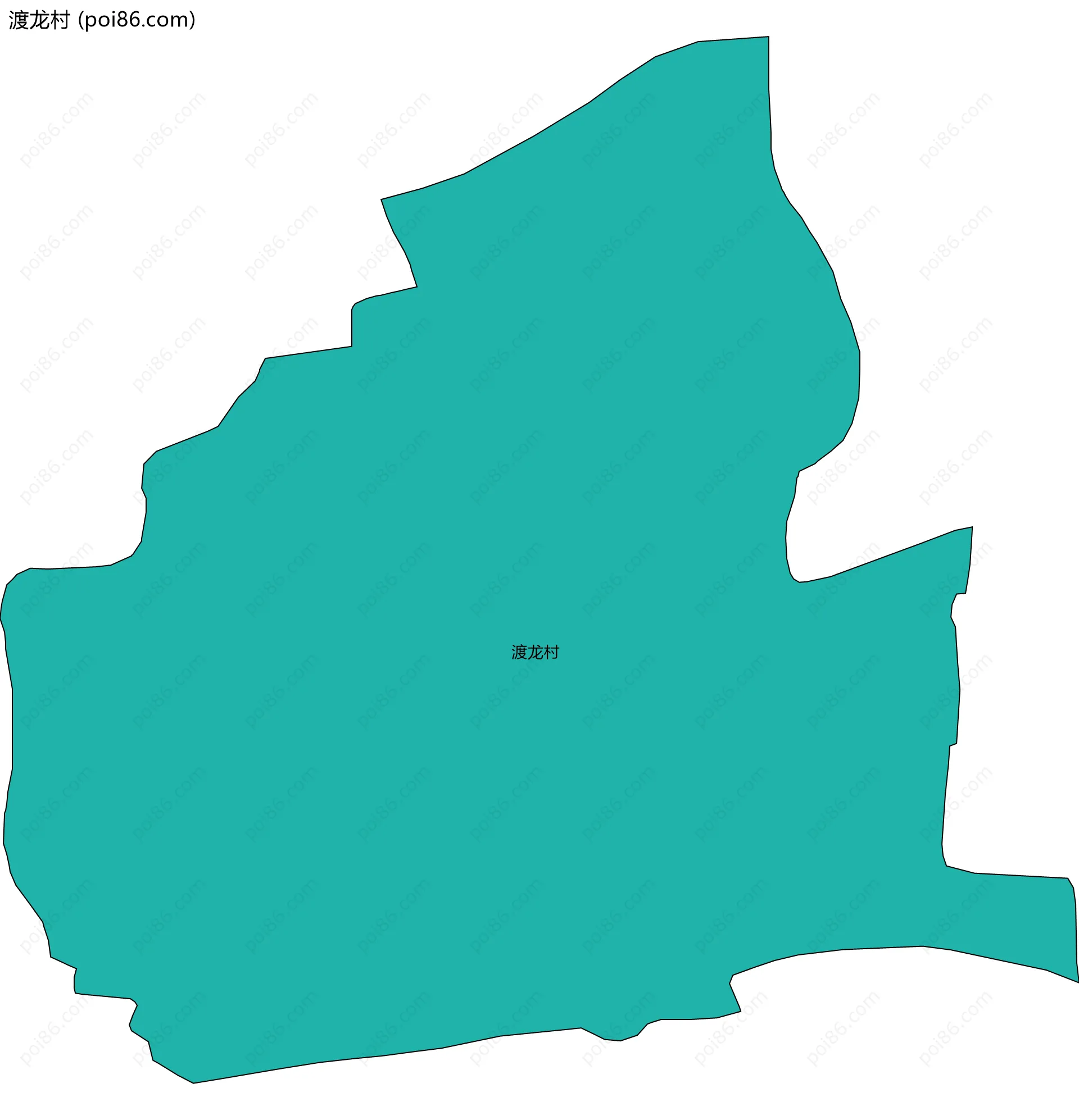 渡龙村边界地图