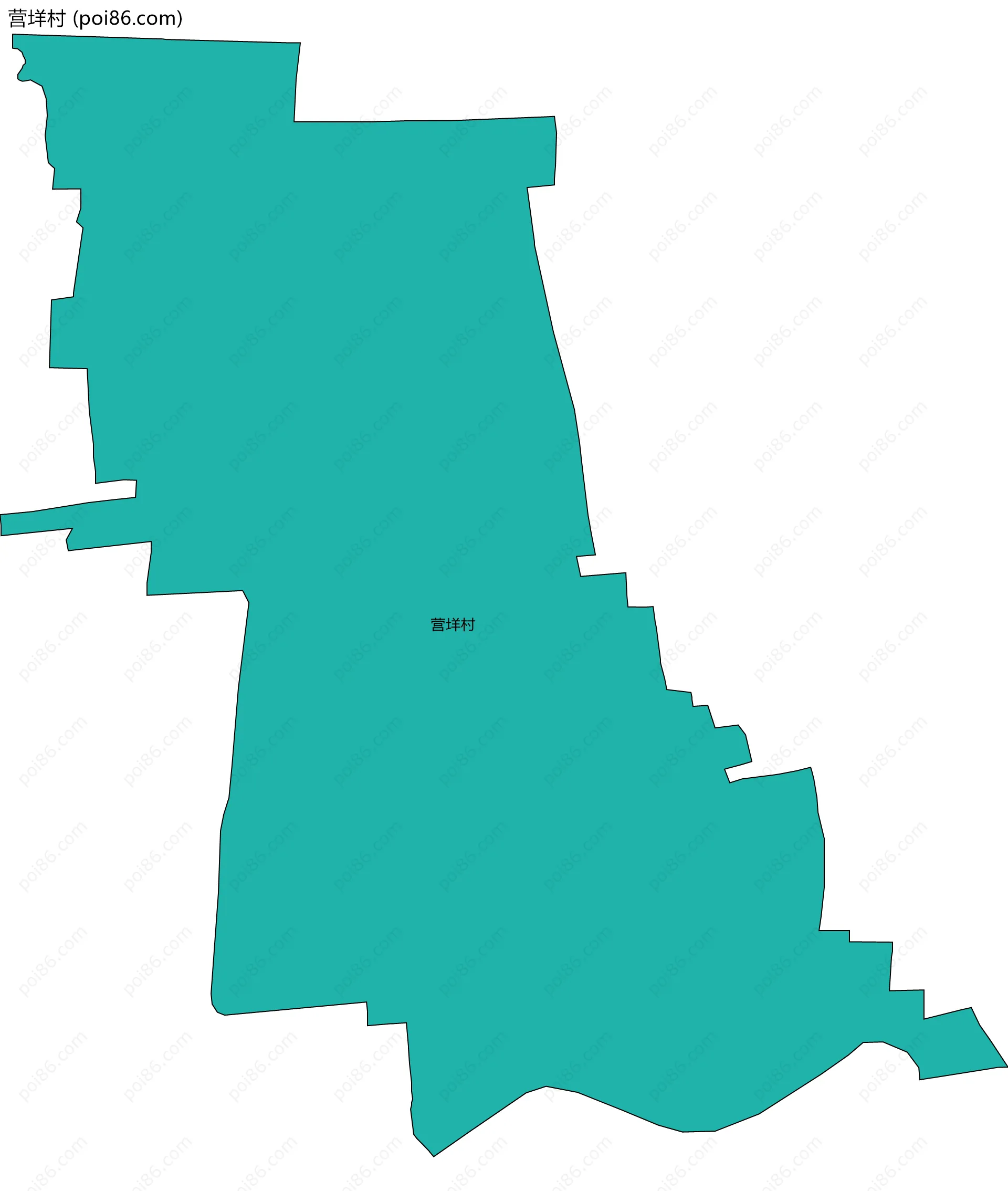 营垟村边界地图