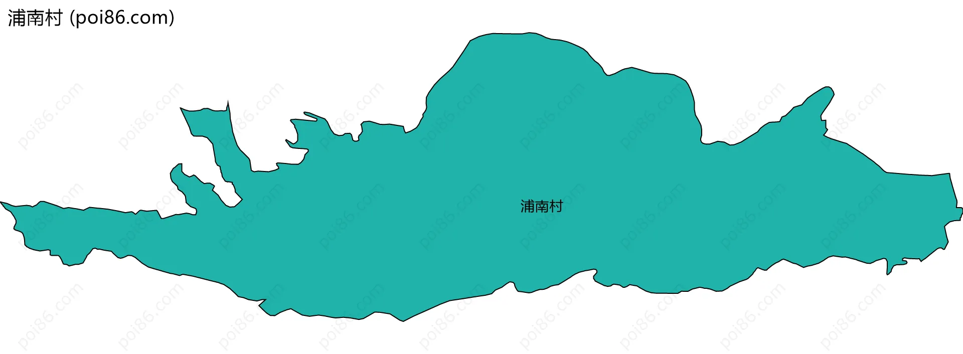 浦南村边界地图