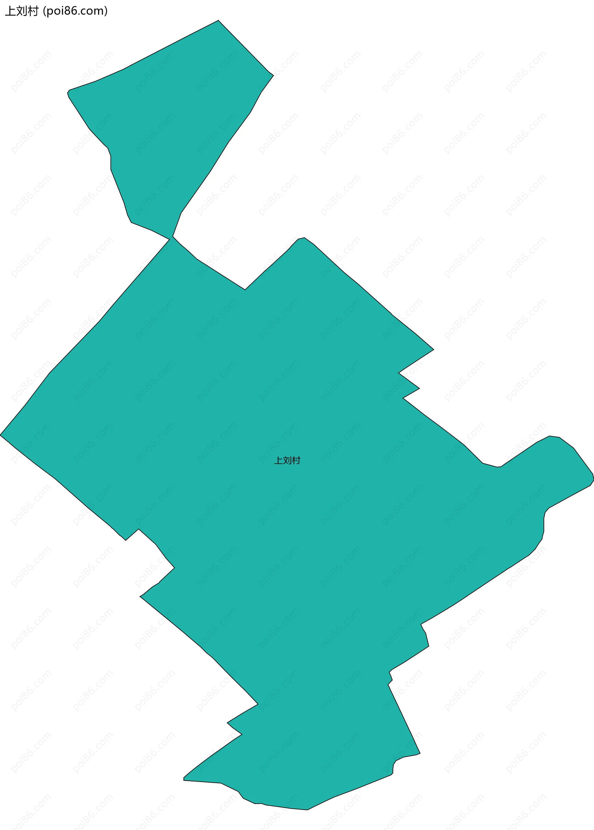 上刘村边界地图