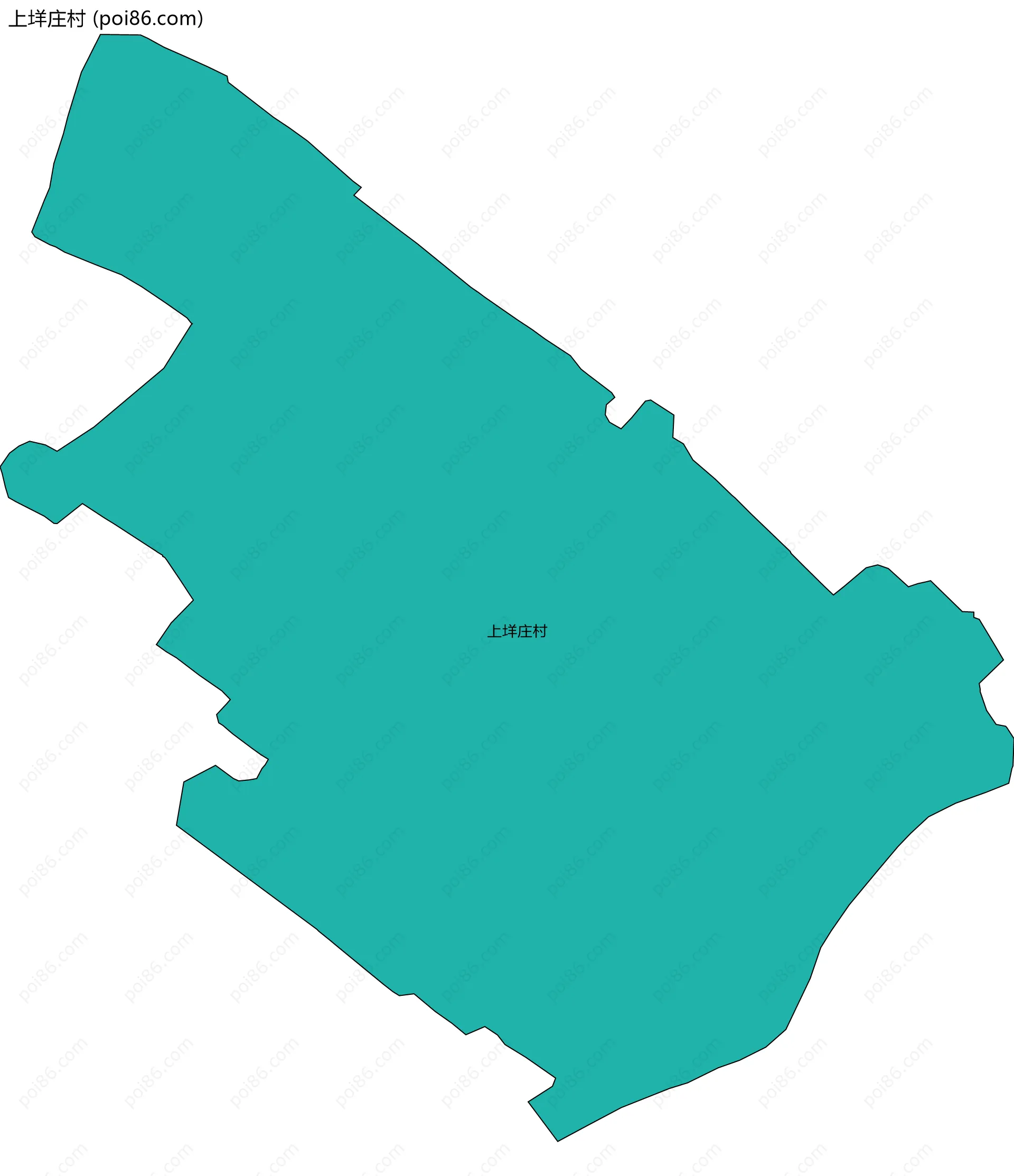 上垟庄村边界地图