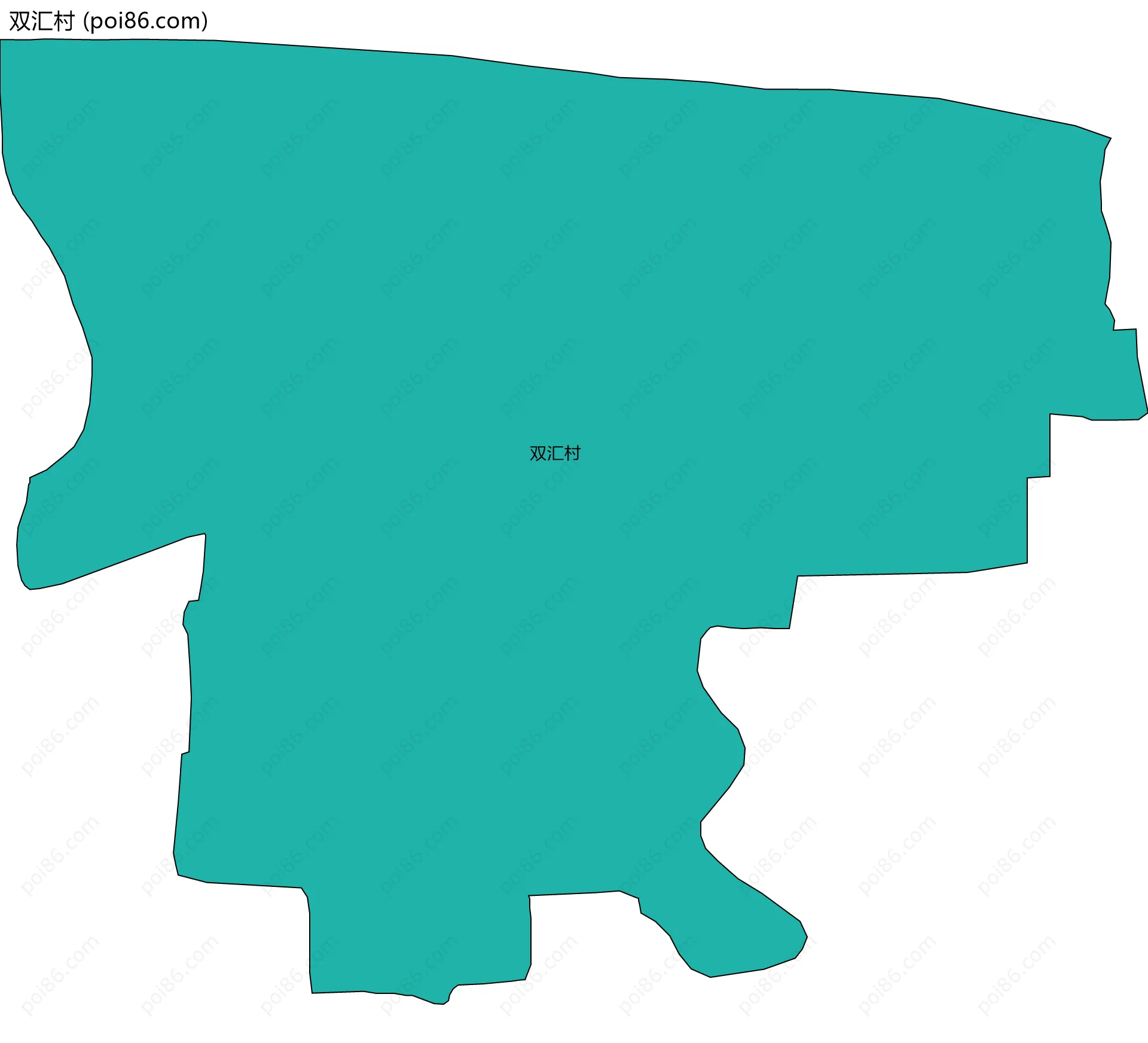 双汇村边界地图