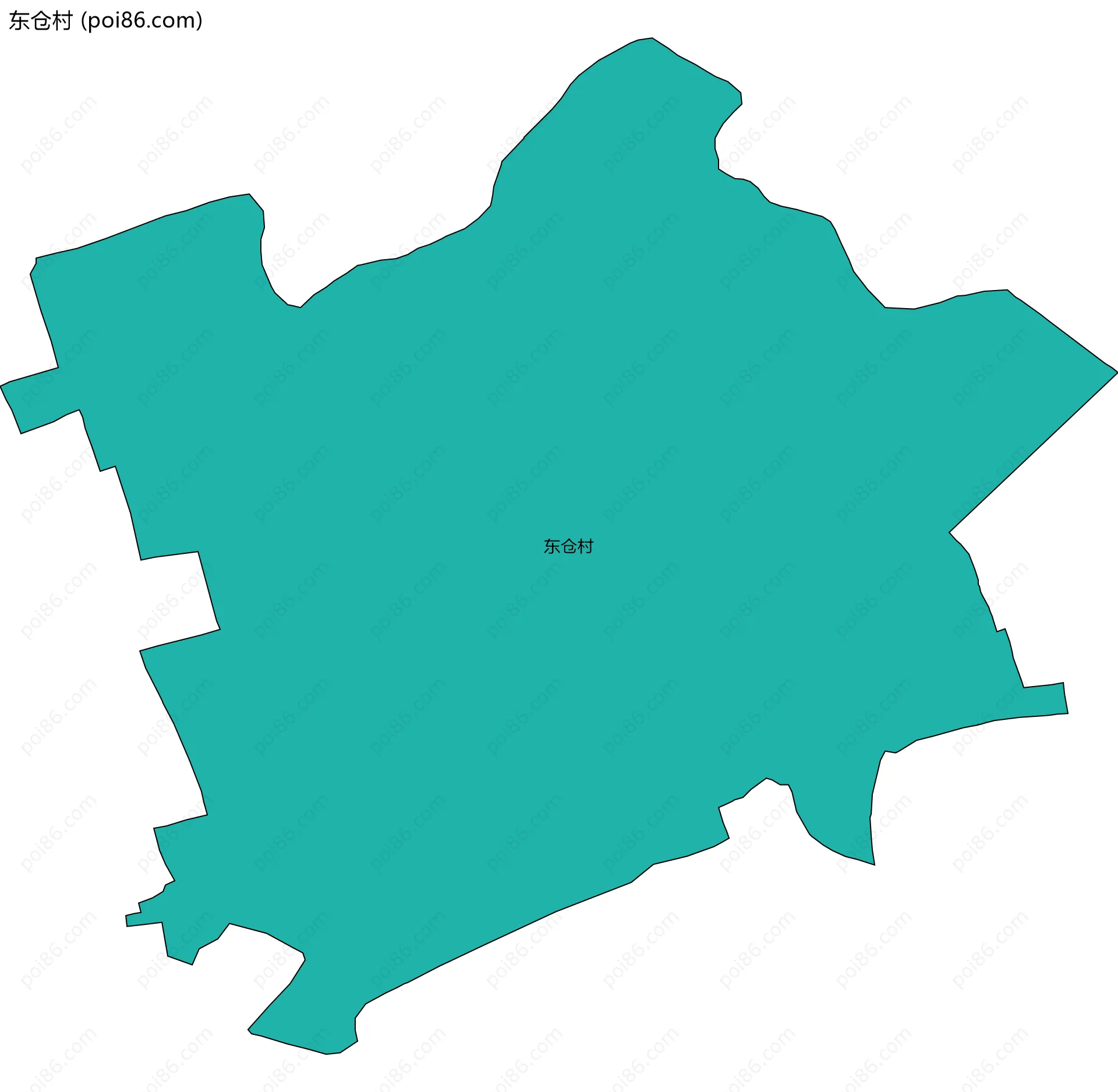 东仓村边界地图