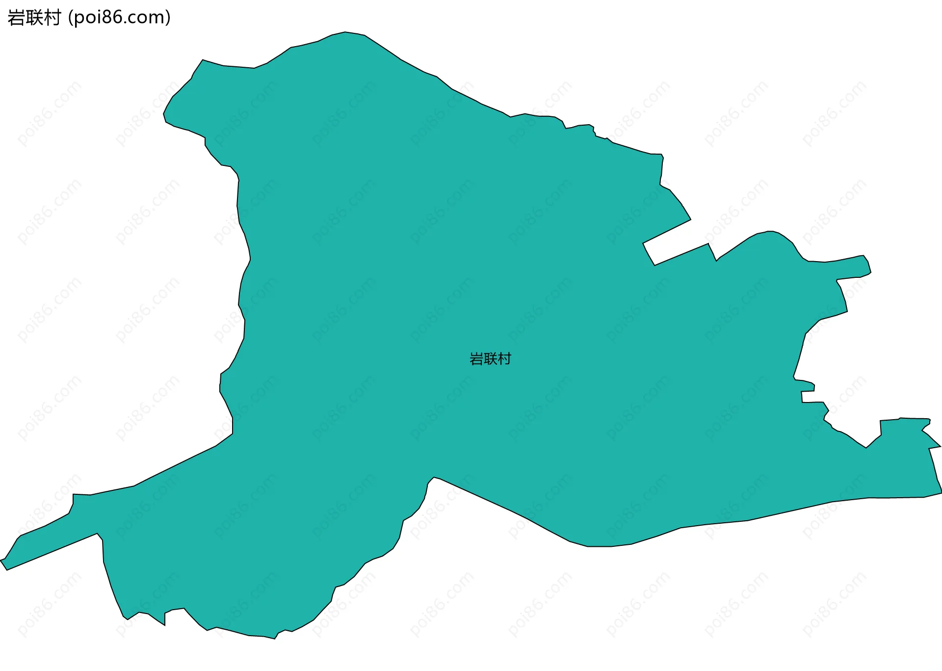 岩联村边界地图