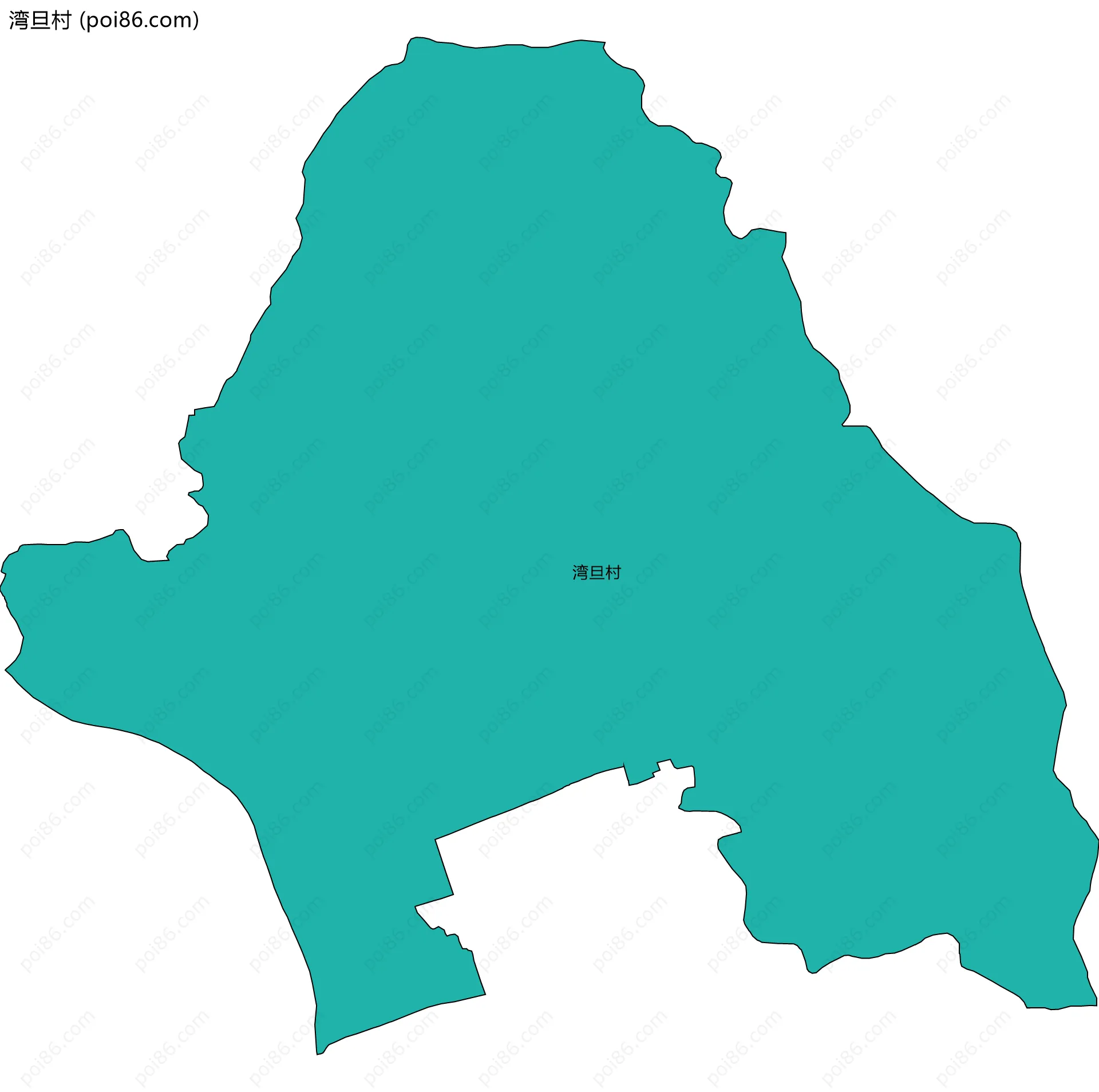 湾旦村边界地图