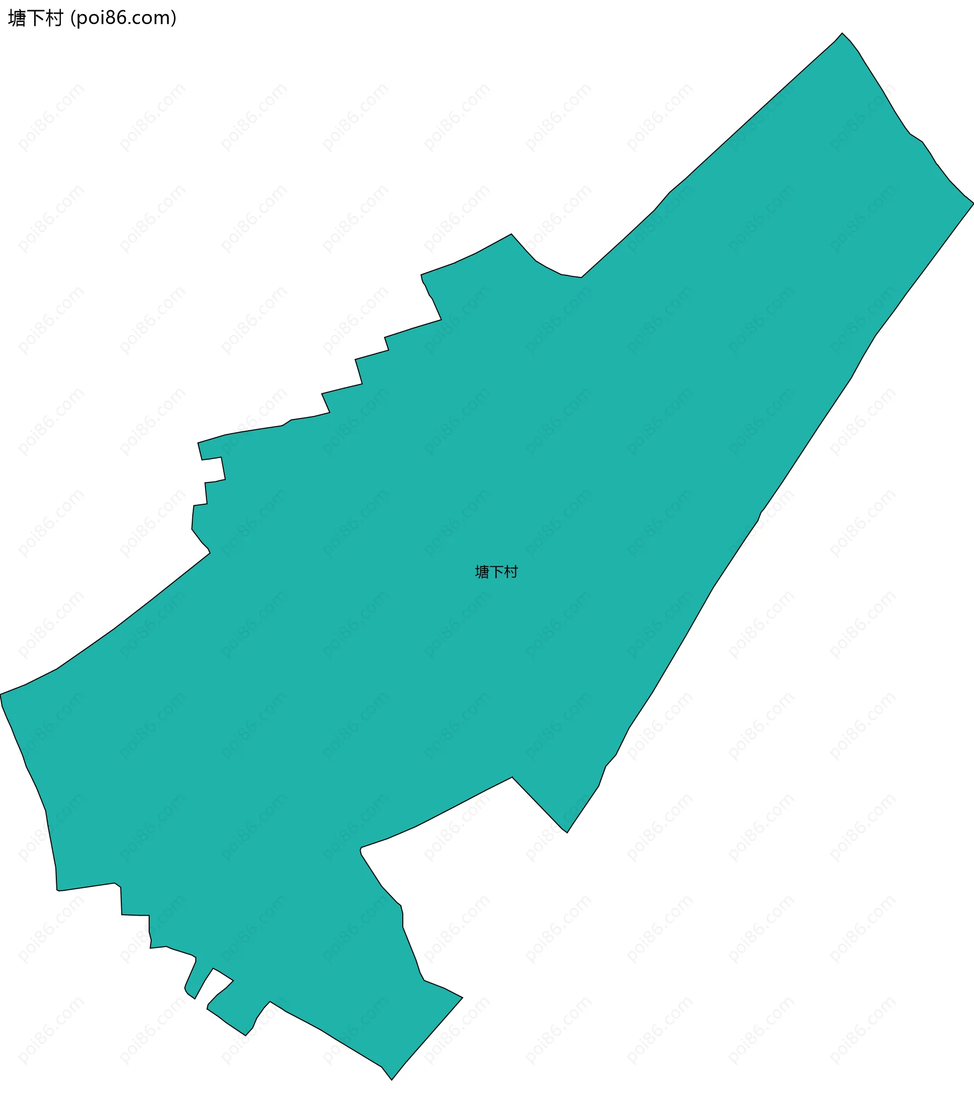 塘下村边界地图