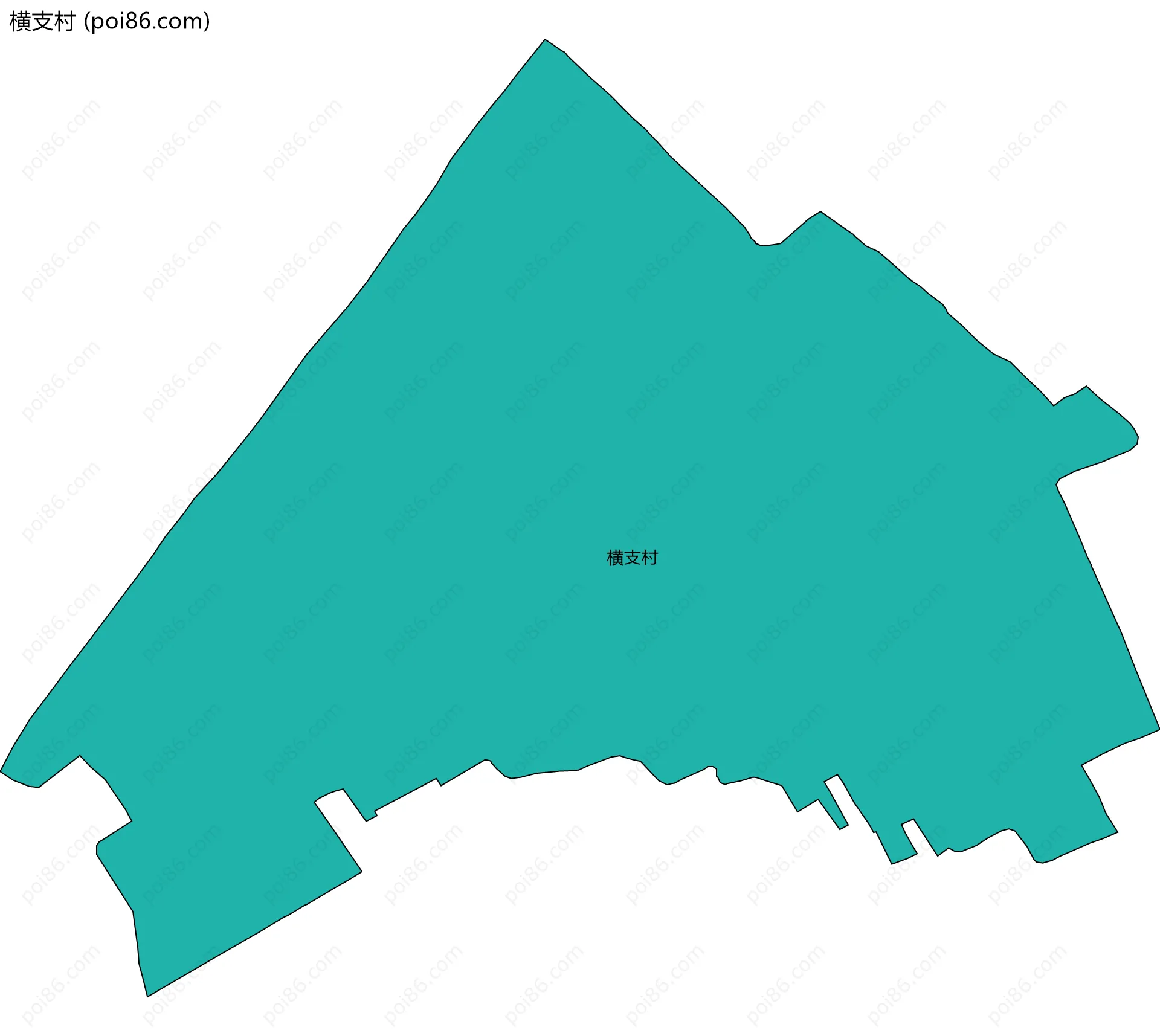 横支村边界地图