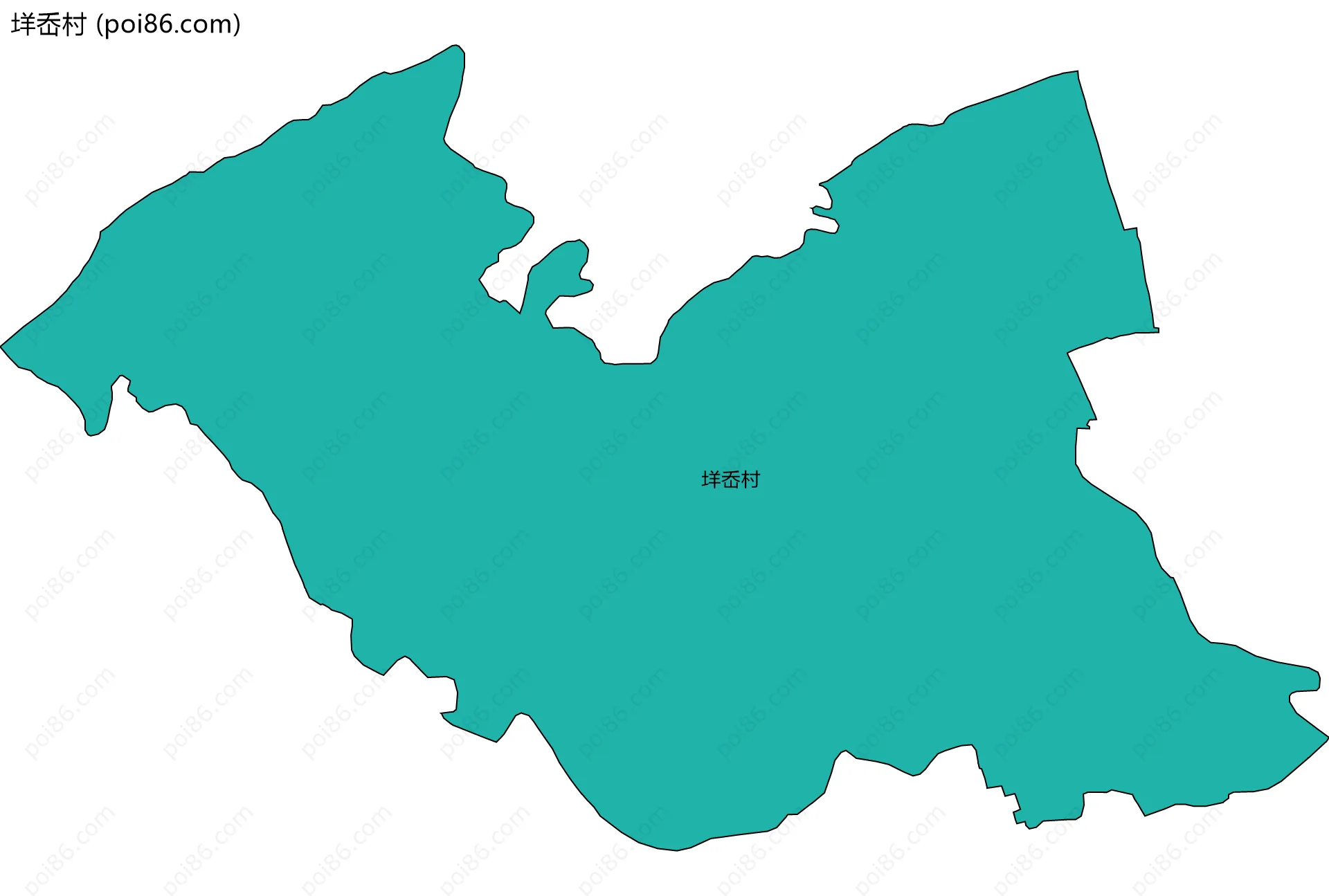 垟岙村边界地图