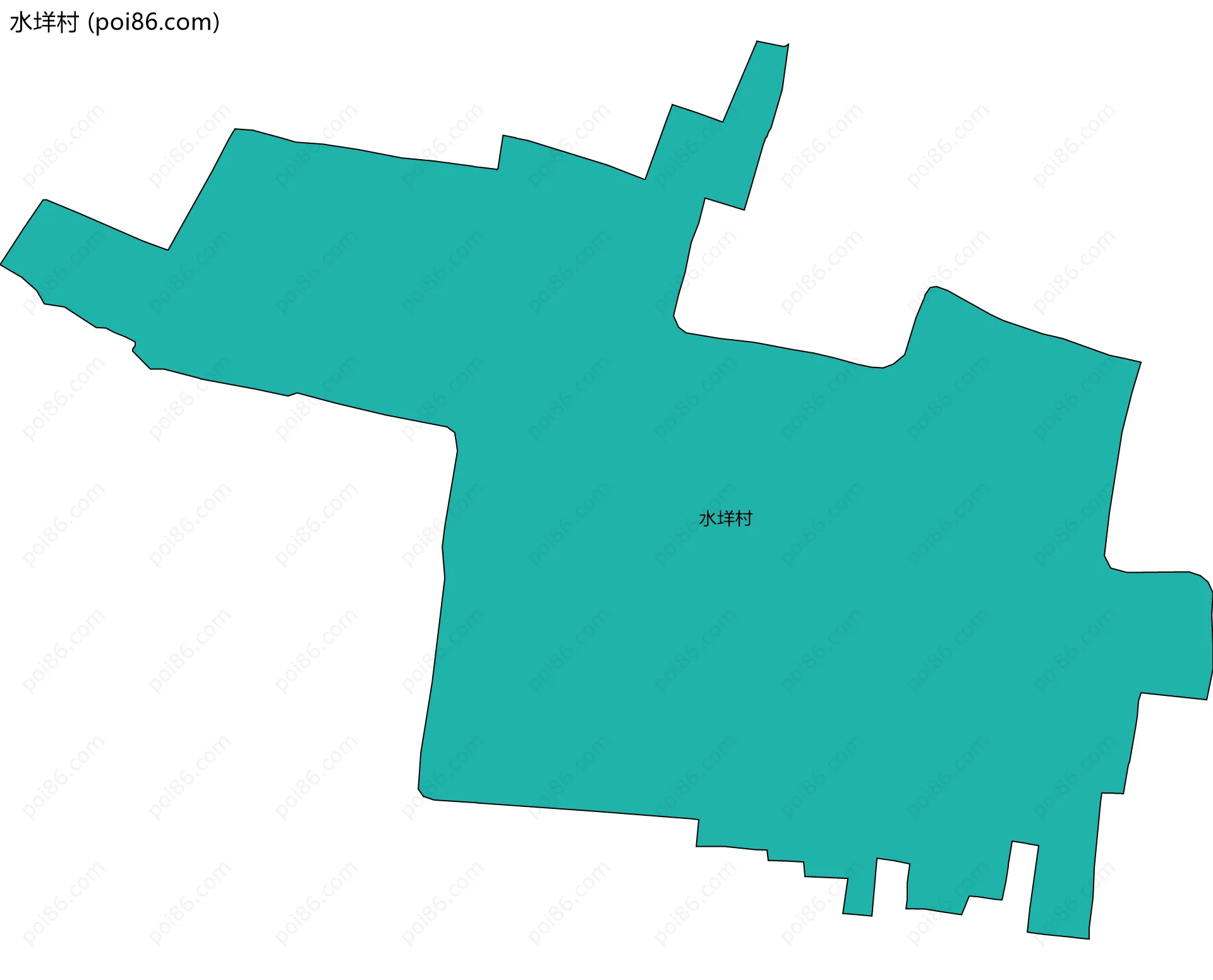 水垟村边界地图