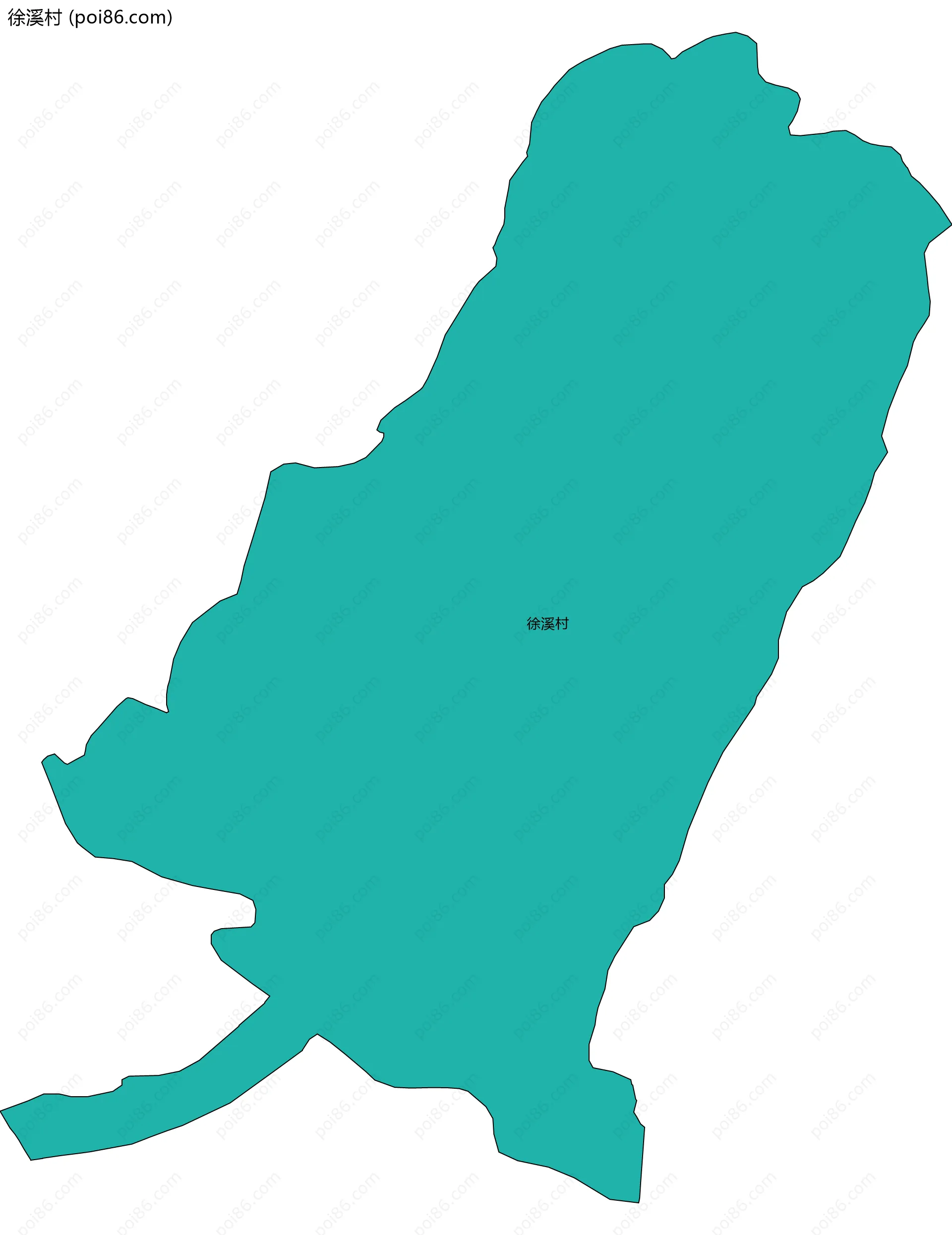 徐溪村边界地图