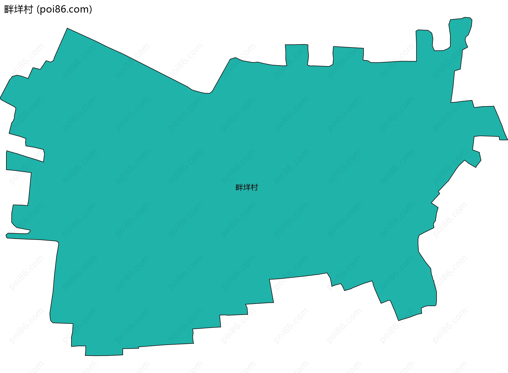 畔垟村边界地图