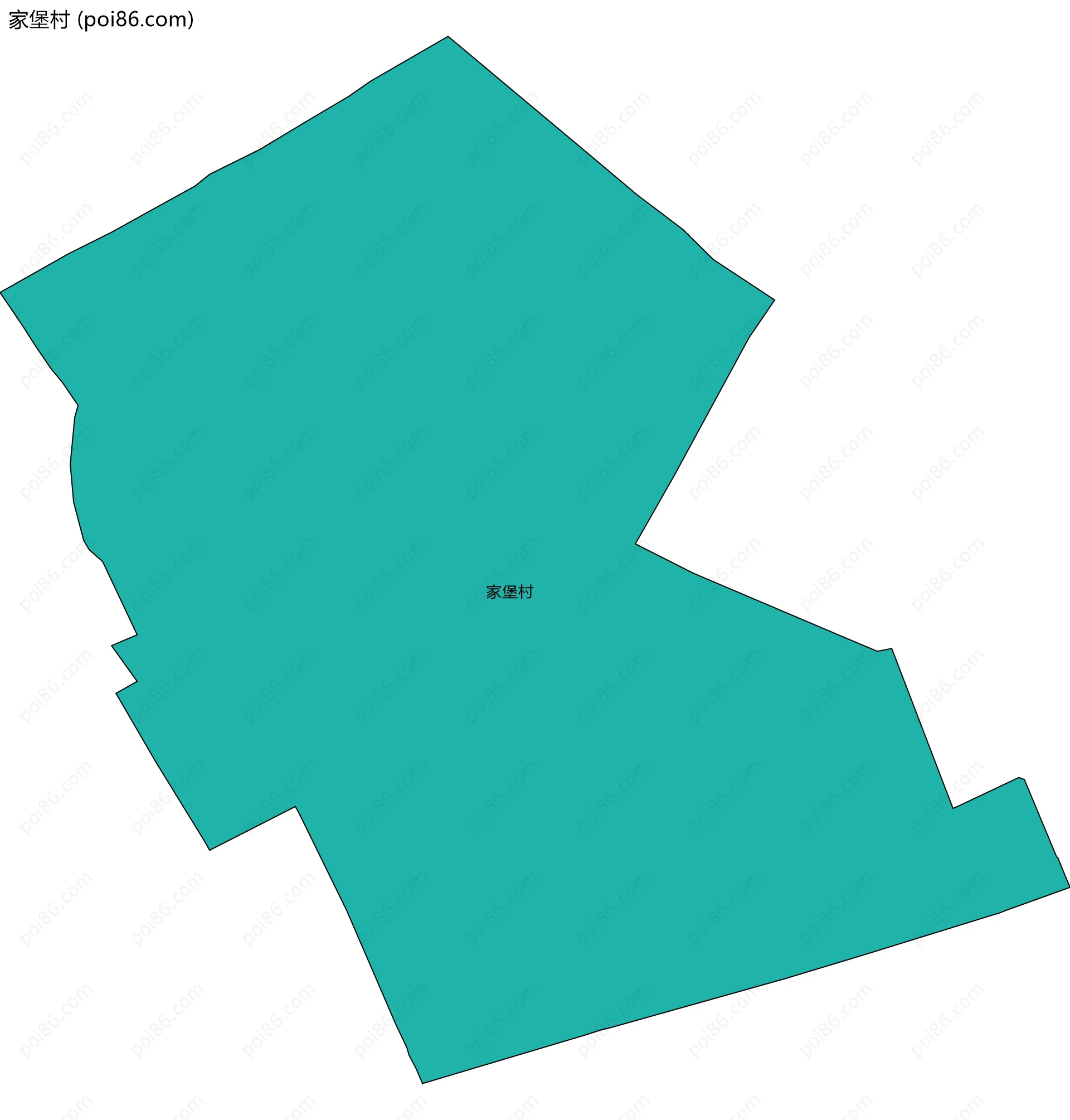 家堡村边界地图