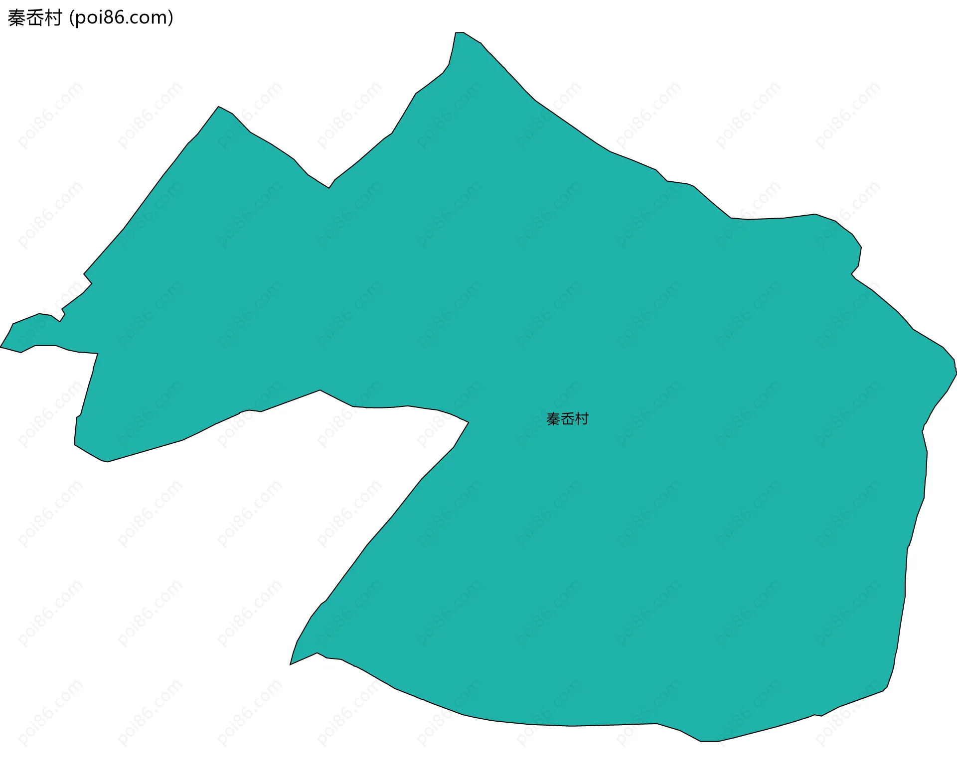 秦岙村边界地图