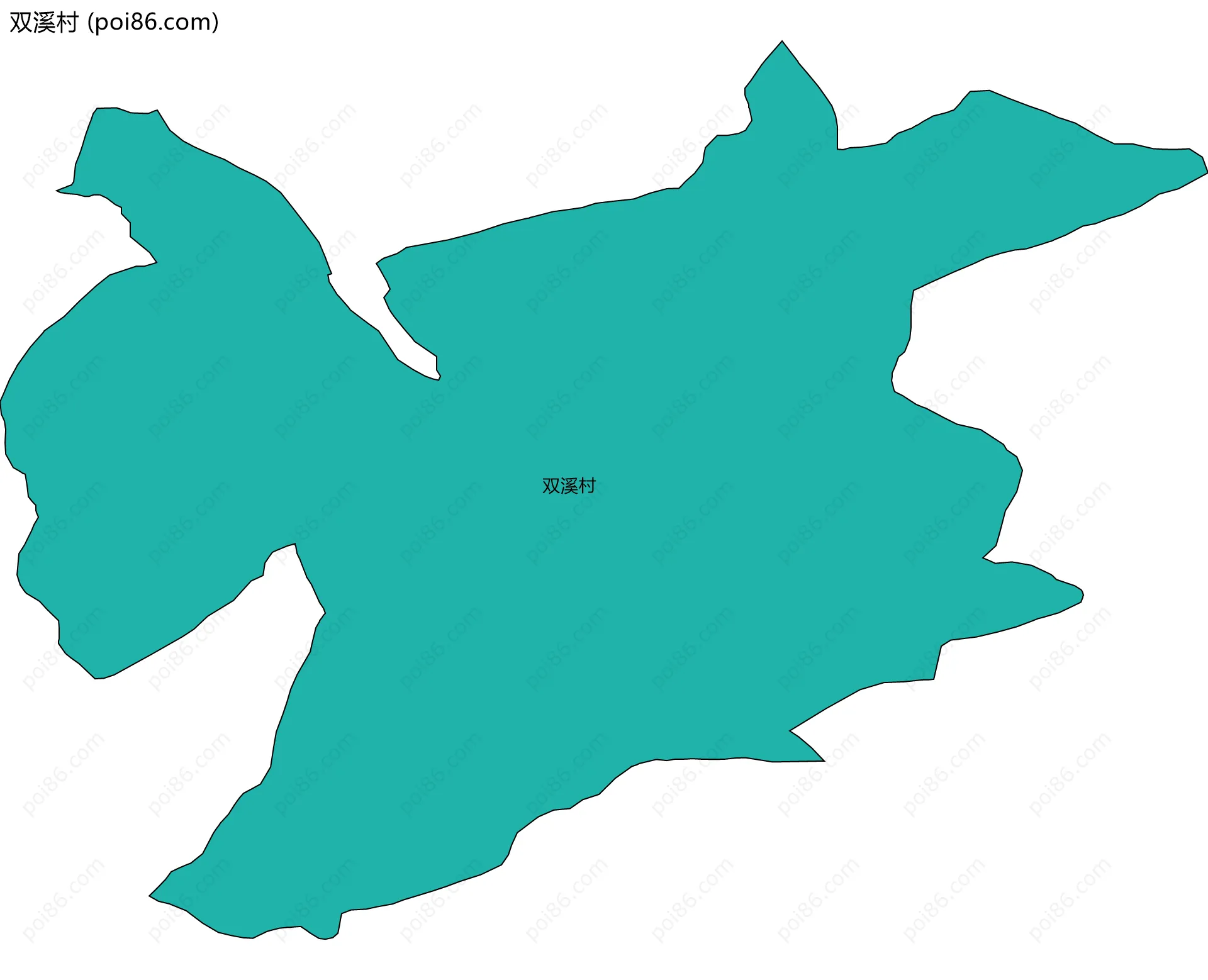 双溪村边界地图