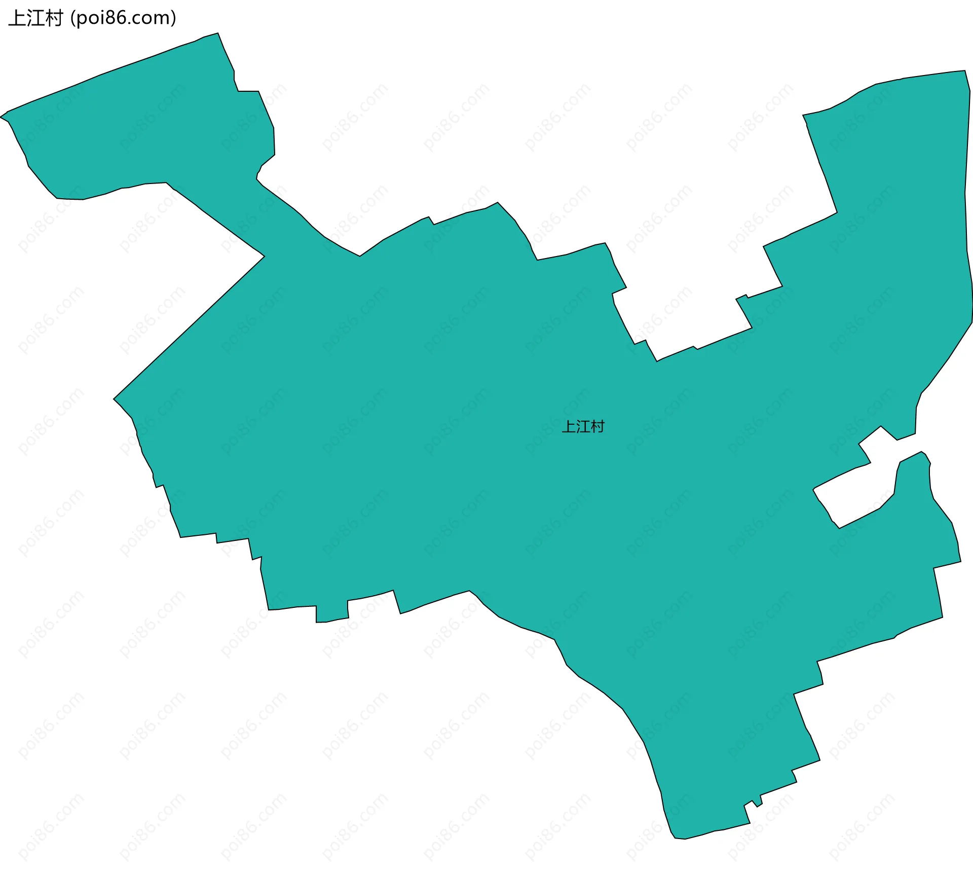 上江村边界地图