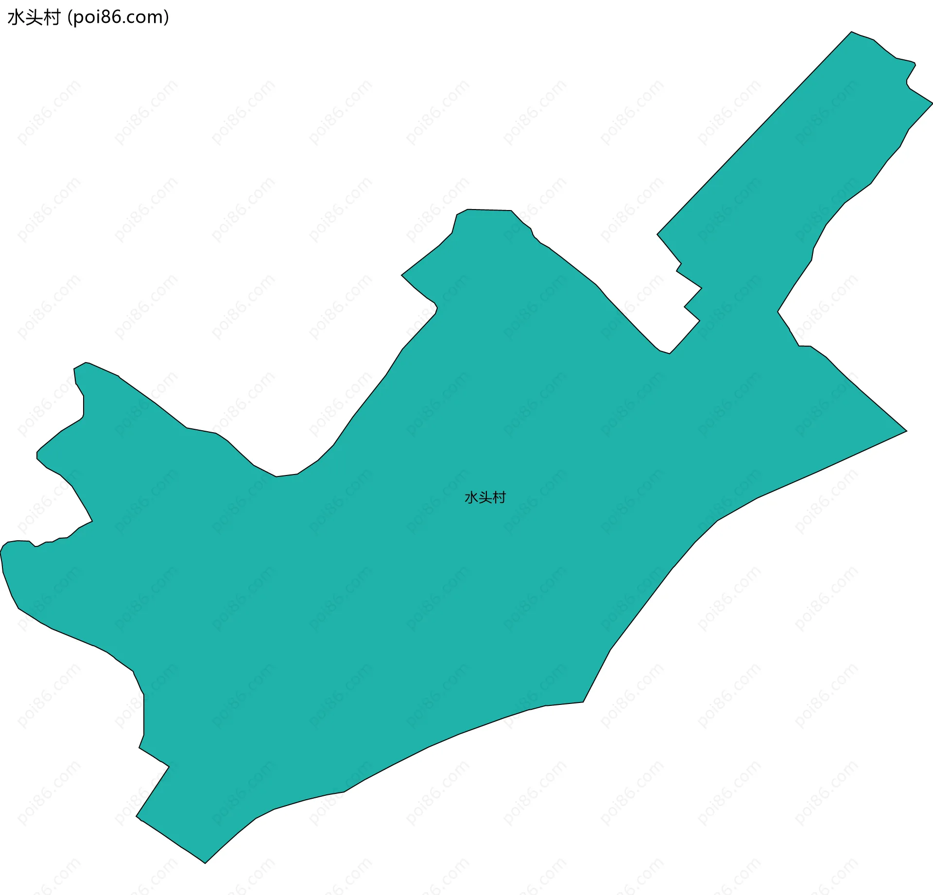 水头村边界地图