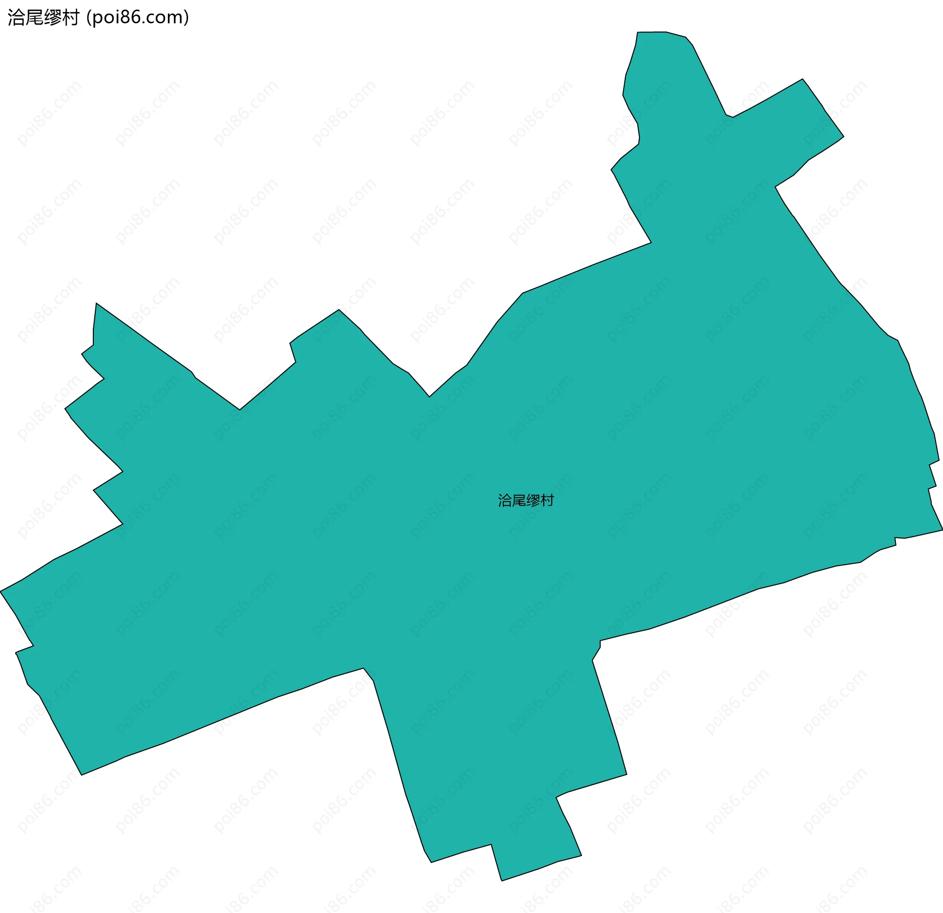 洽尾缪村边界地图