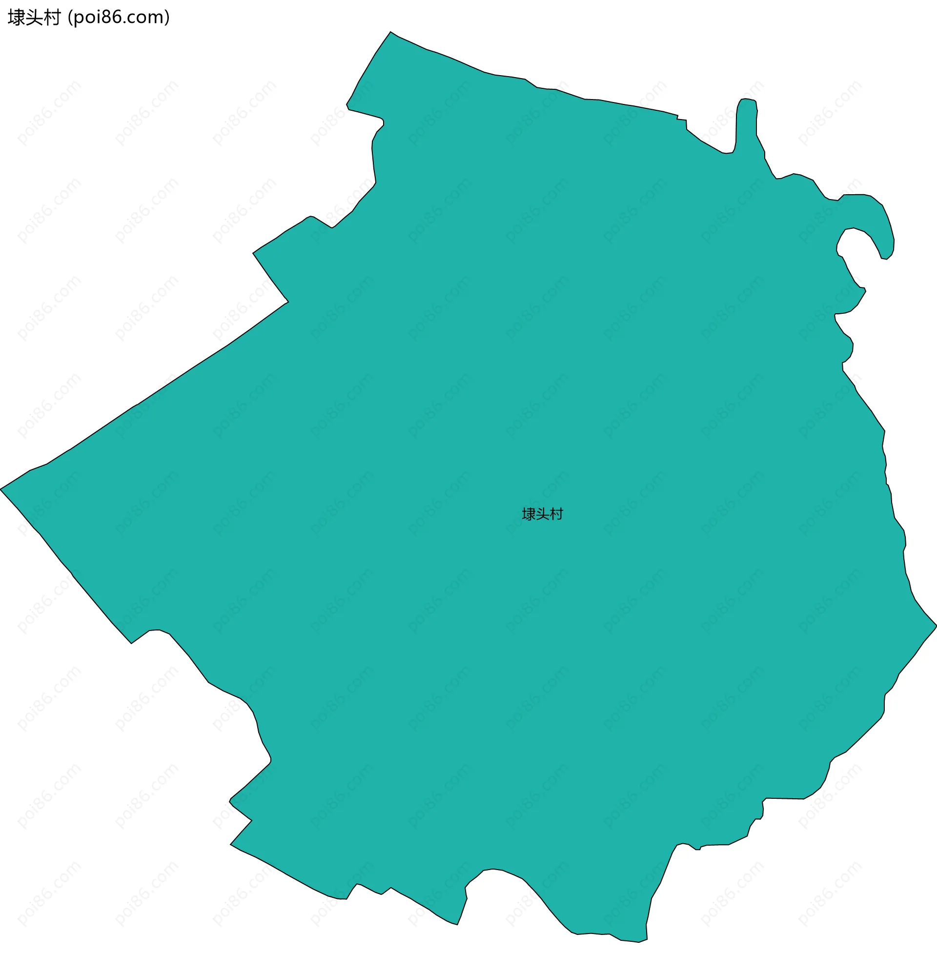 埭头村边界地图