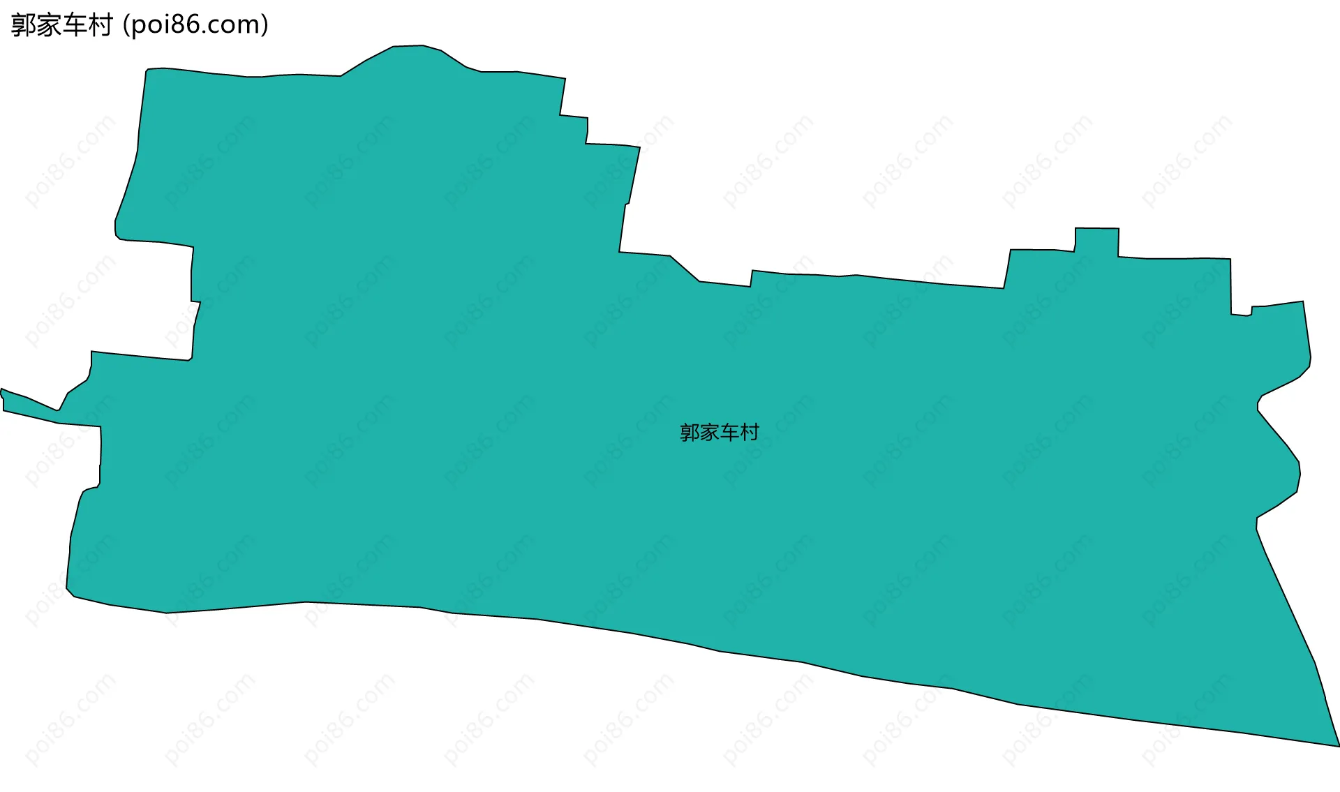 郭家车村边界地图