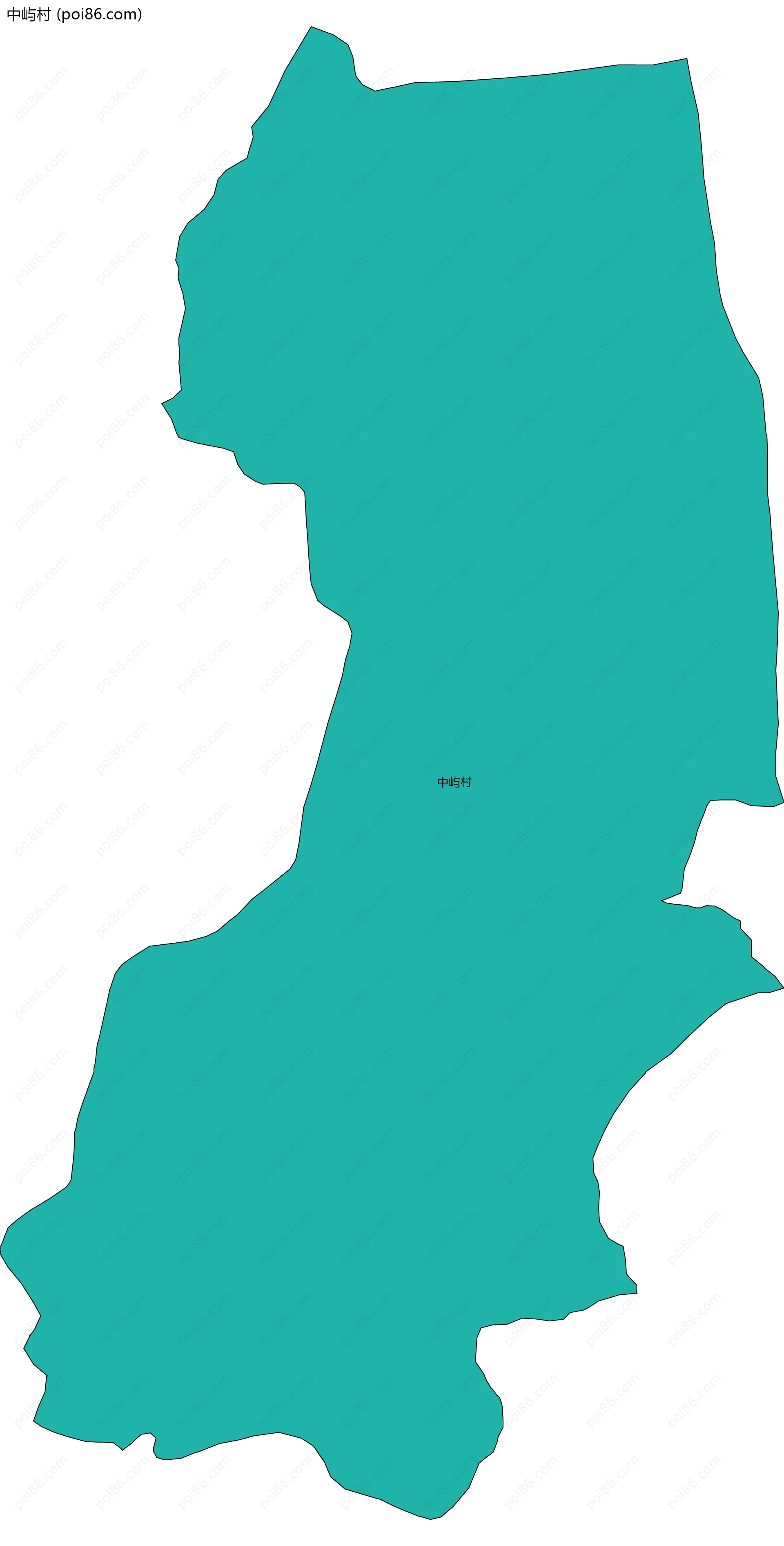 中屿村边界地图