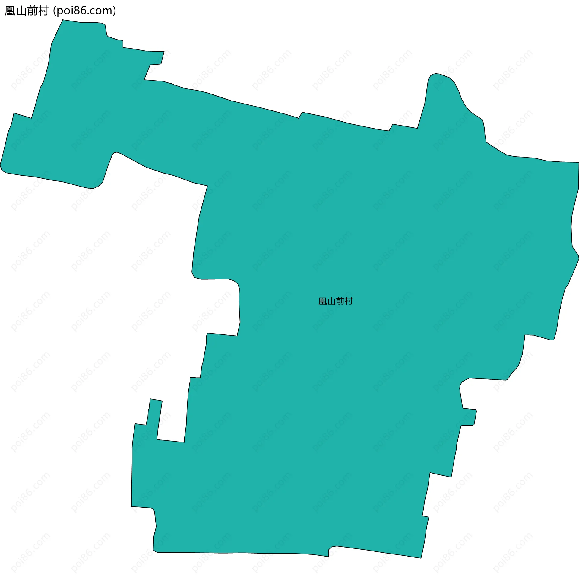 凰山前村边界地图