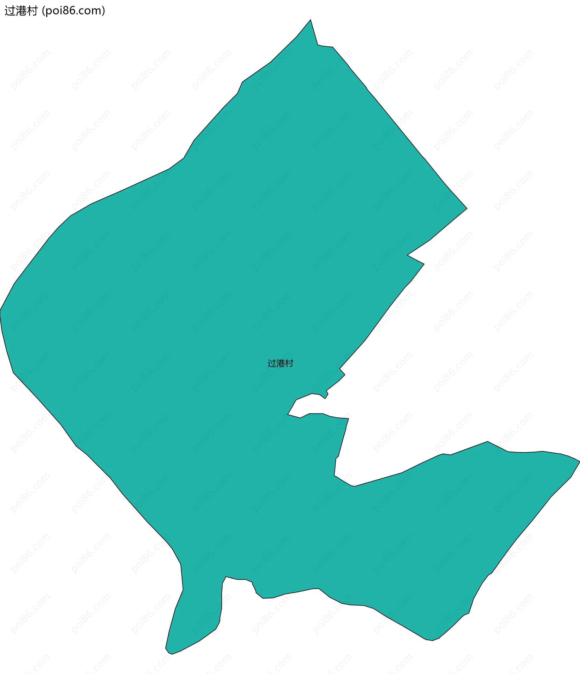 过港村边界地图