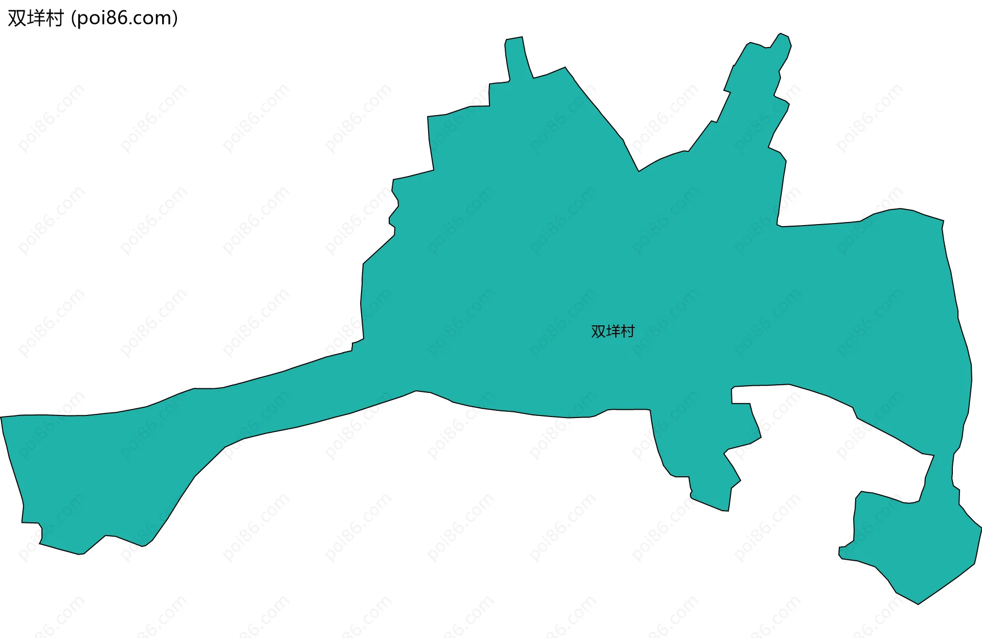 双垟村边界地图