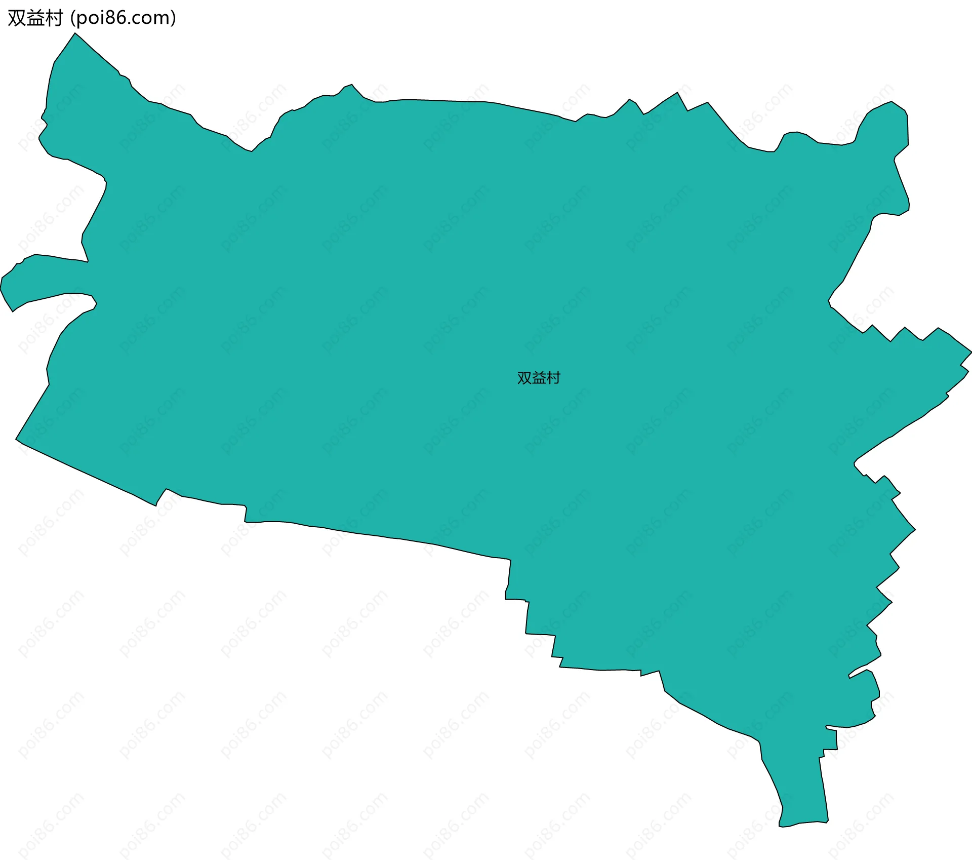 双益村边界地图