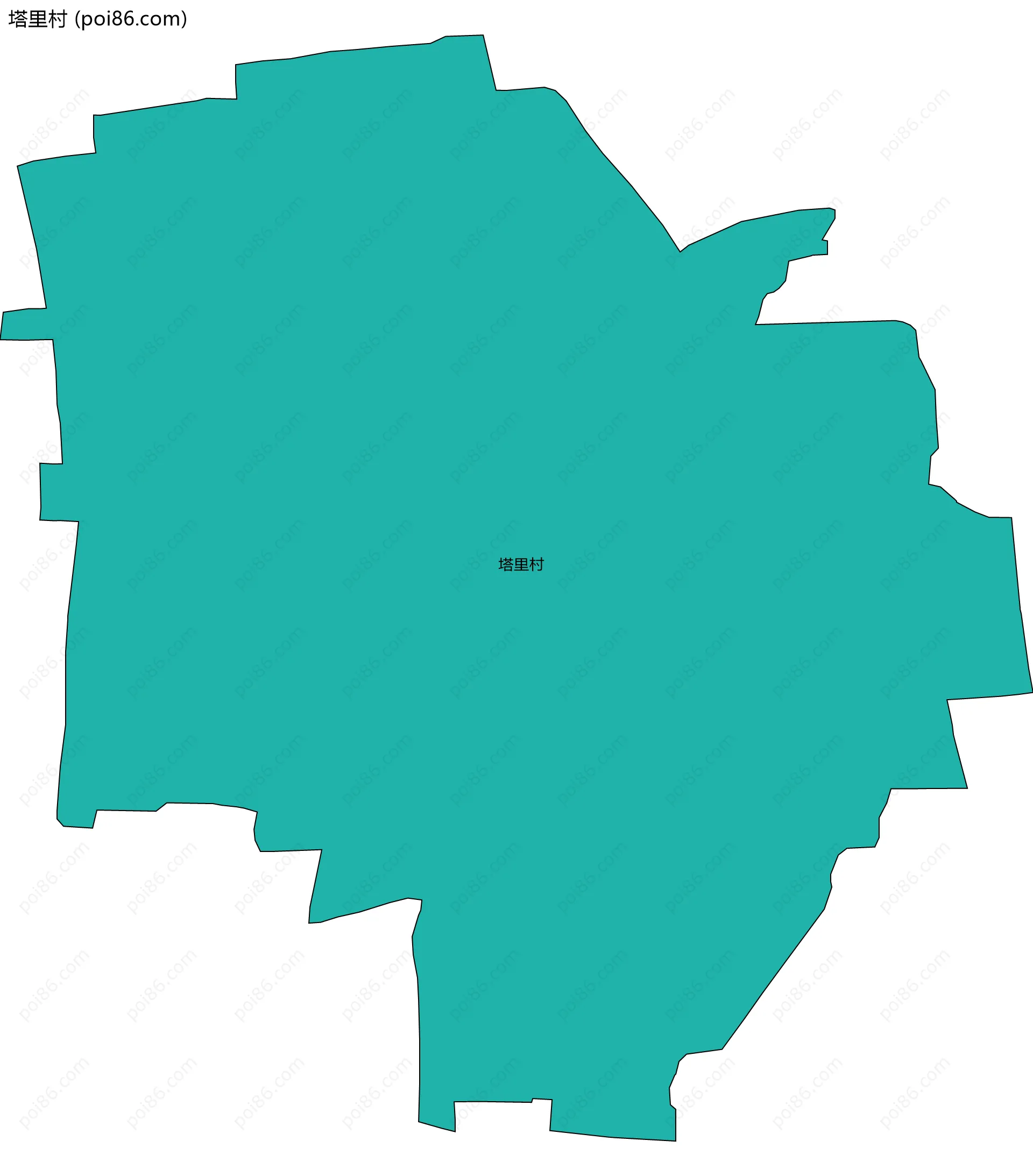 塔里村边界地图