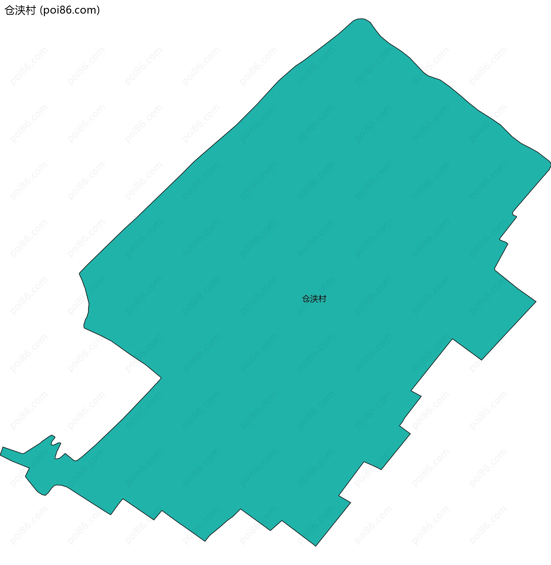 仓浃村边界地图