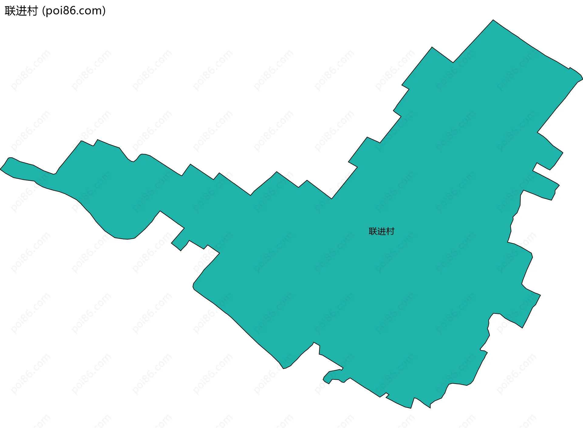联进村边界地图