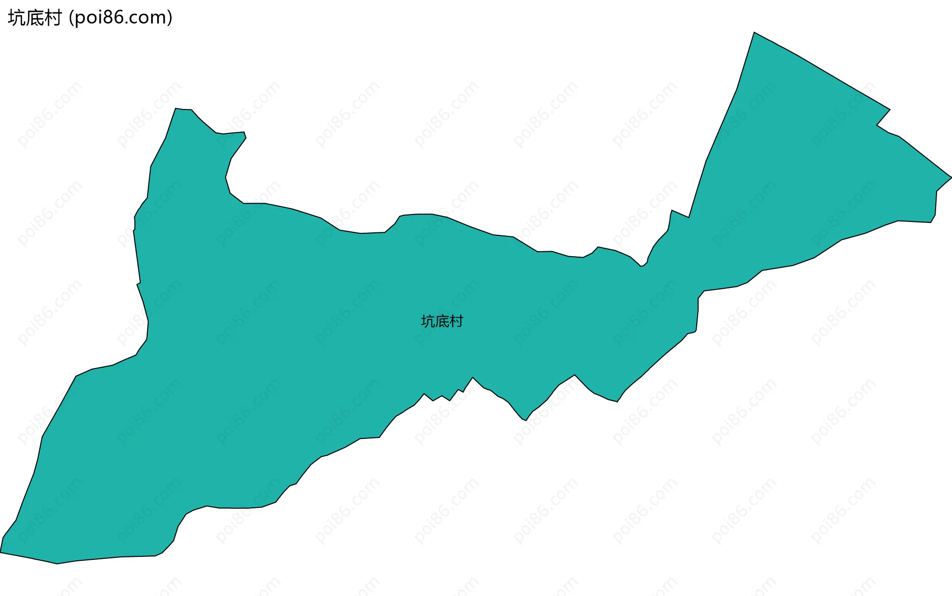 坑底村边界地图