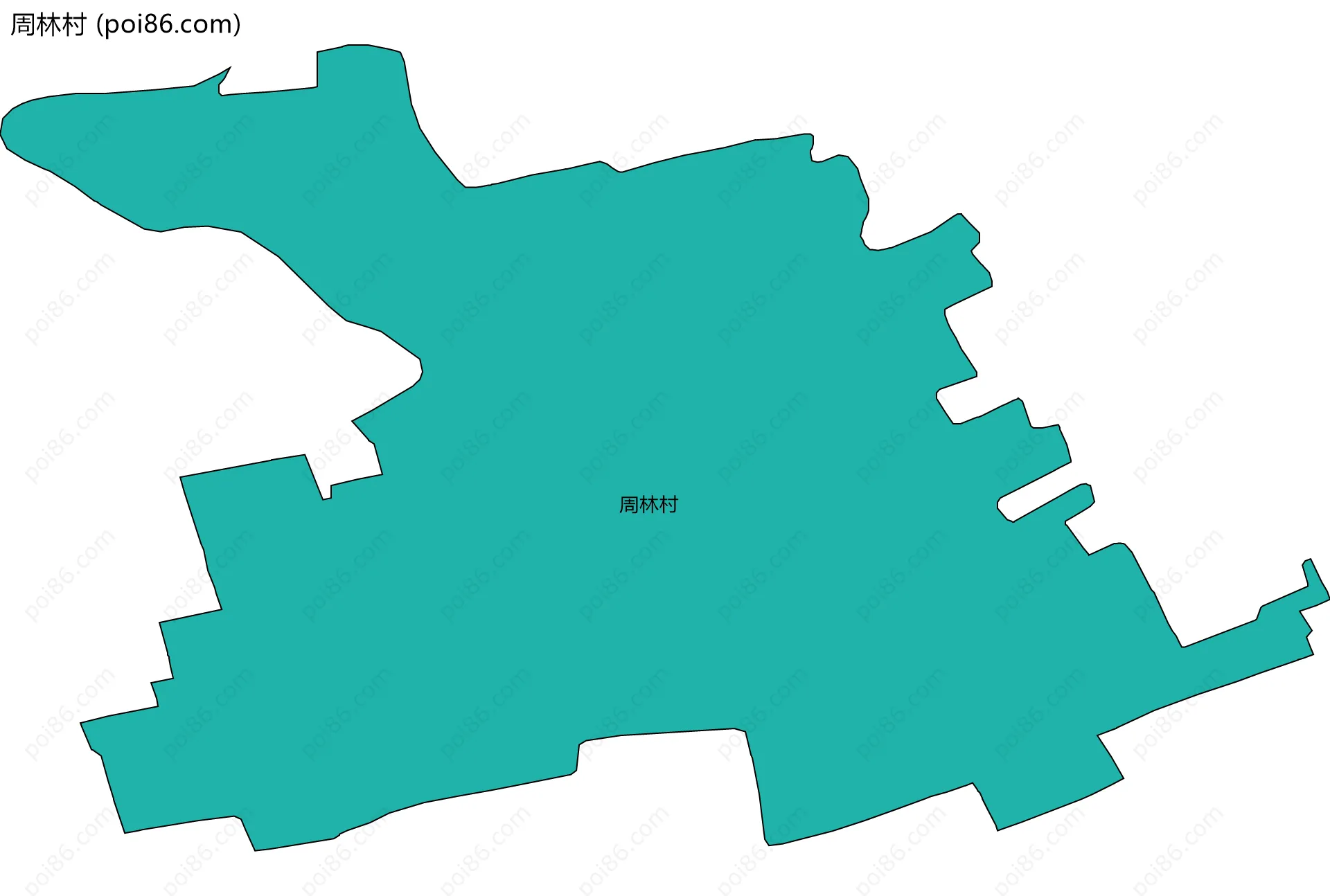 周林村边界地图