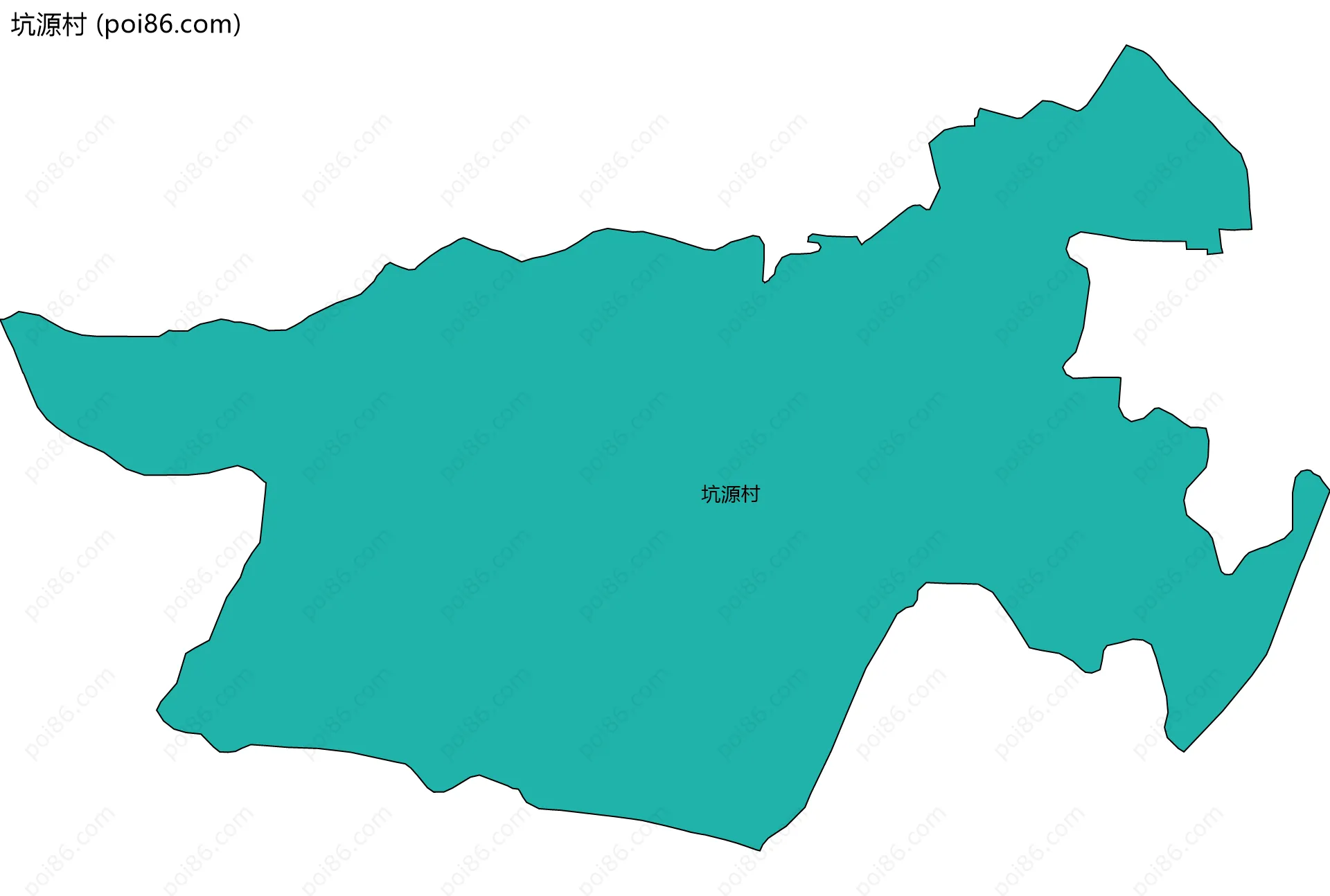坑源村边界地图