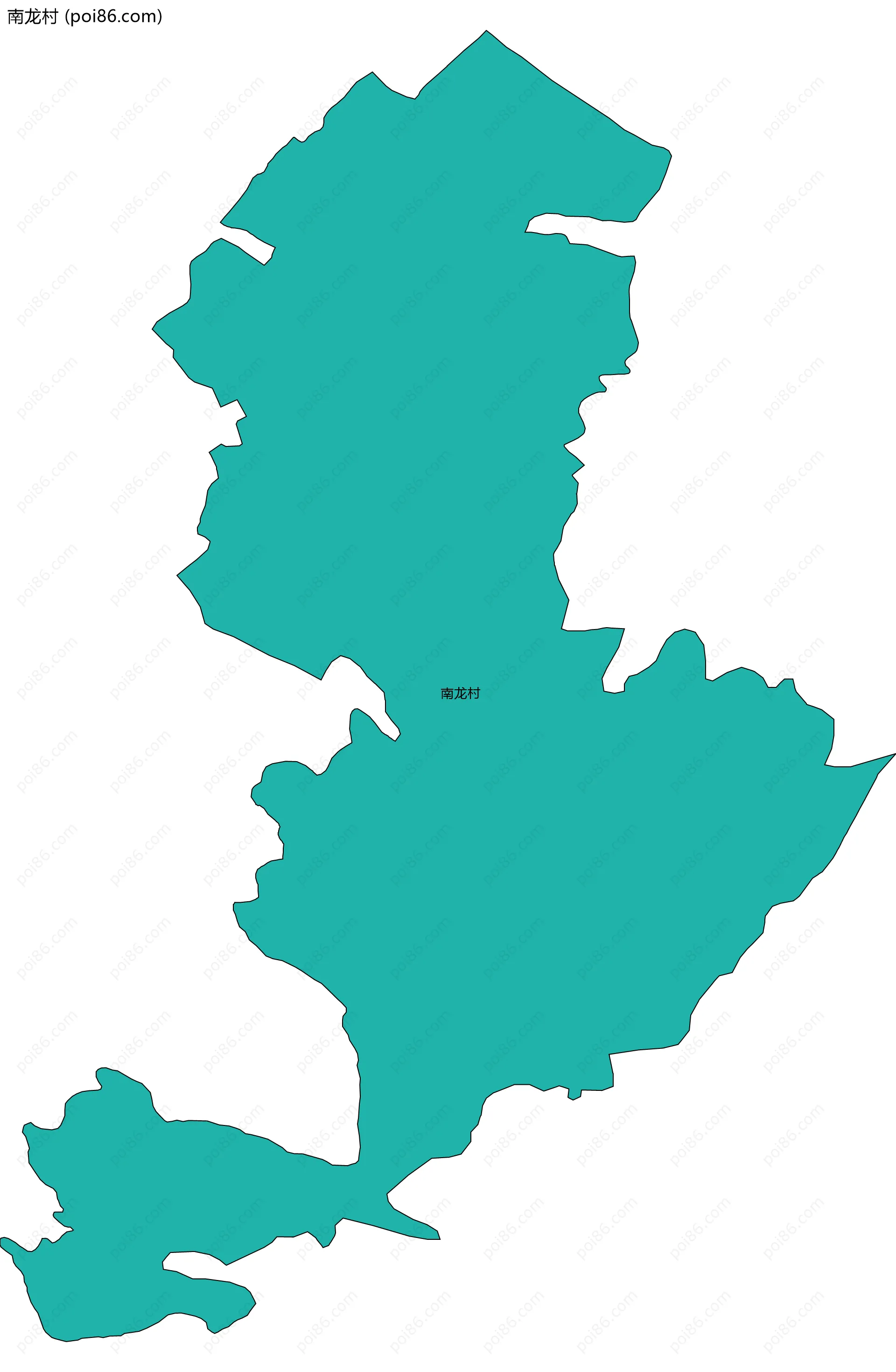 南龙村边界地图