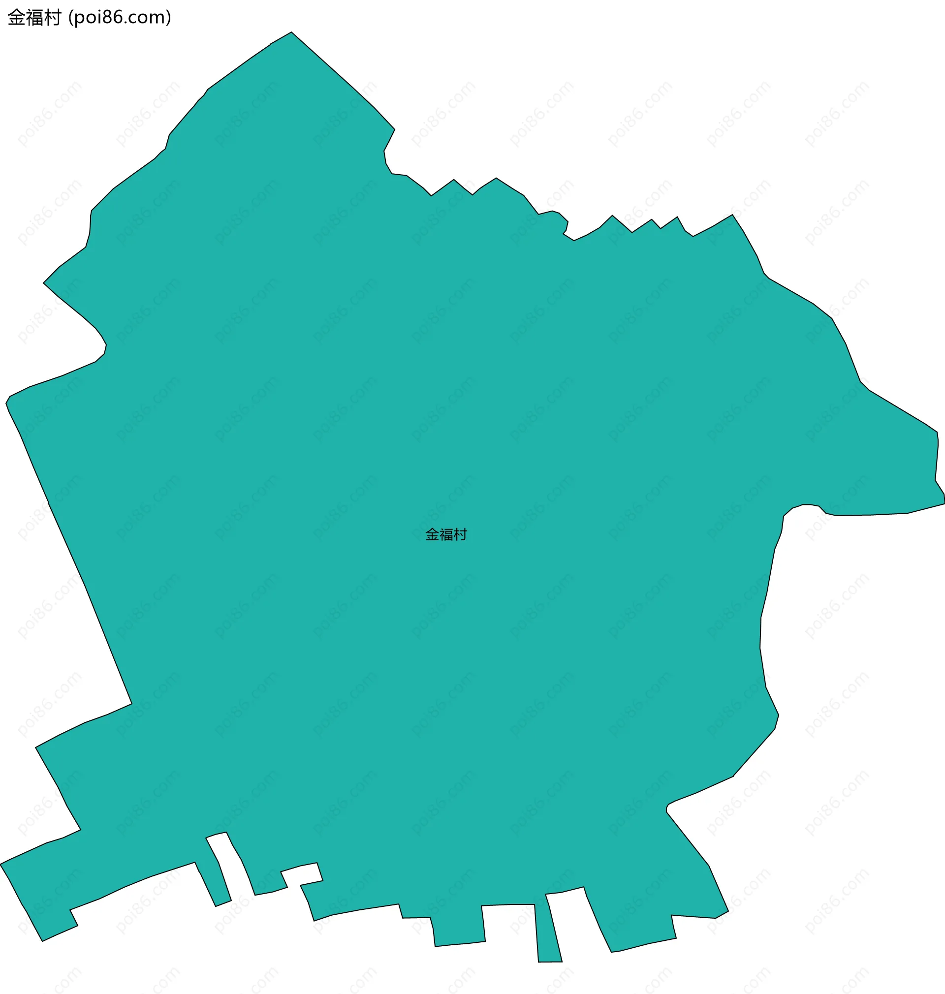 金福村边界地图
