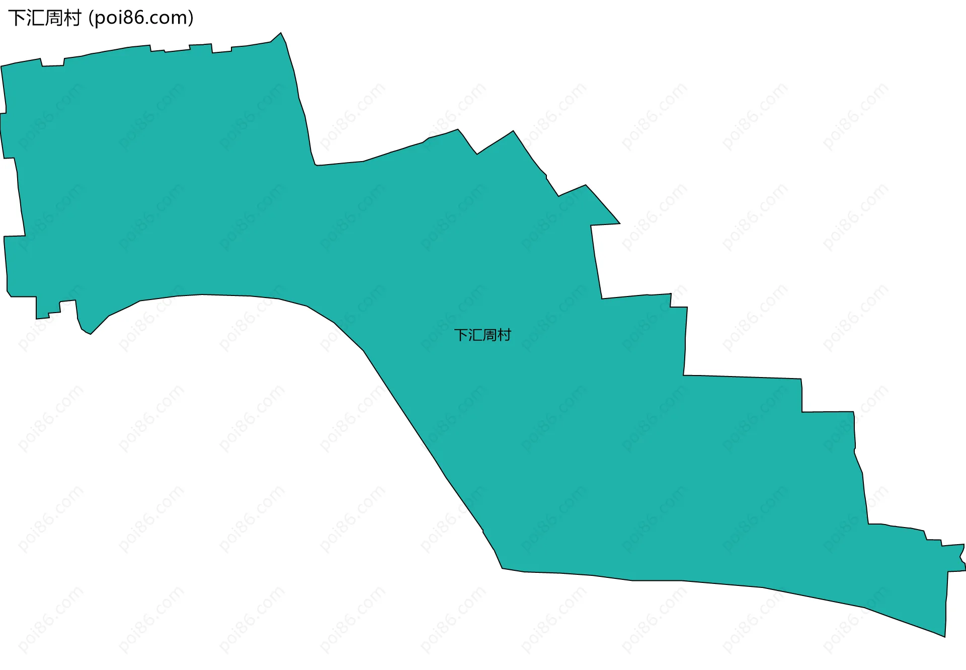 下汇周村边界地图