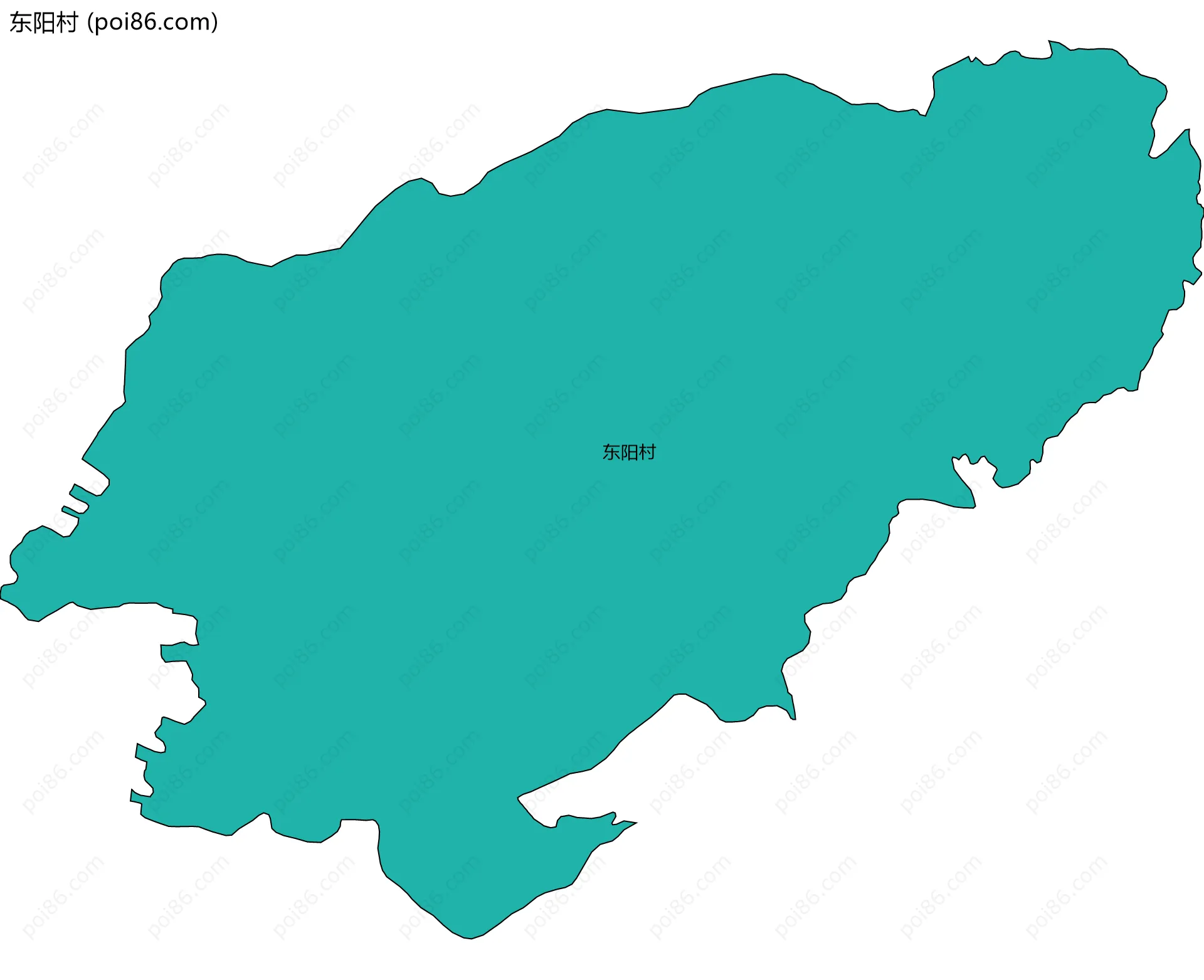 东阳村边界地图