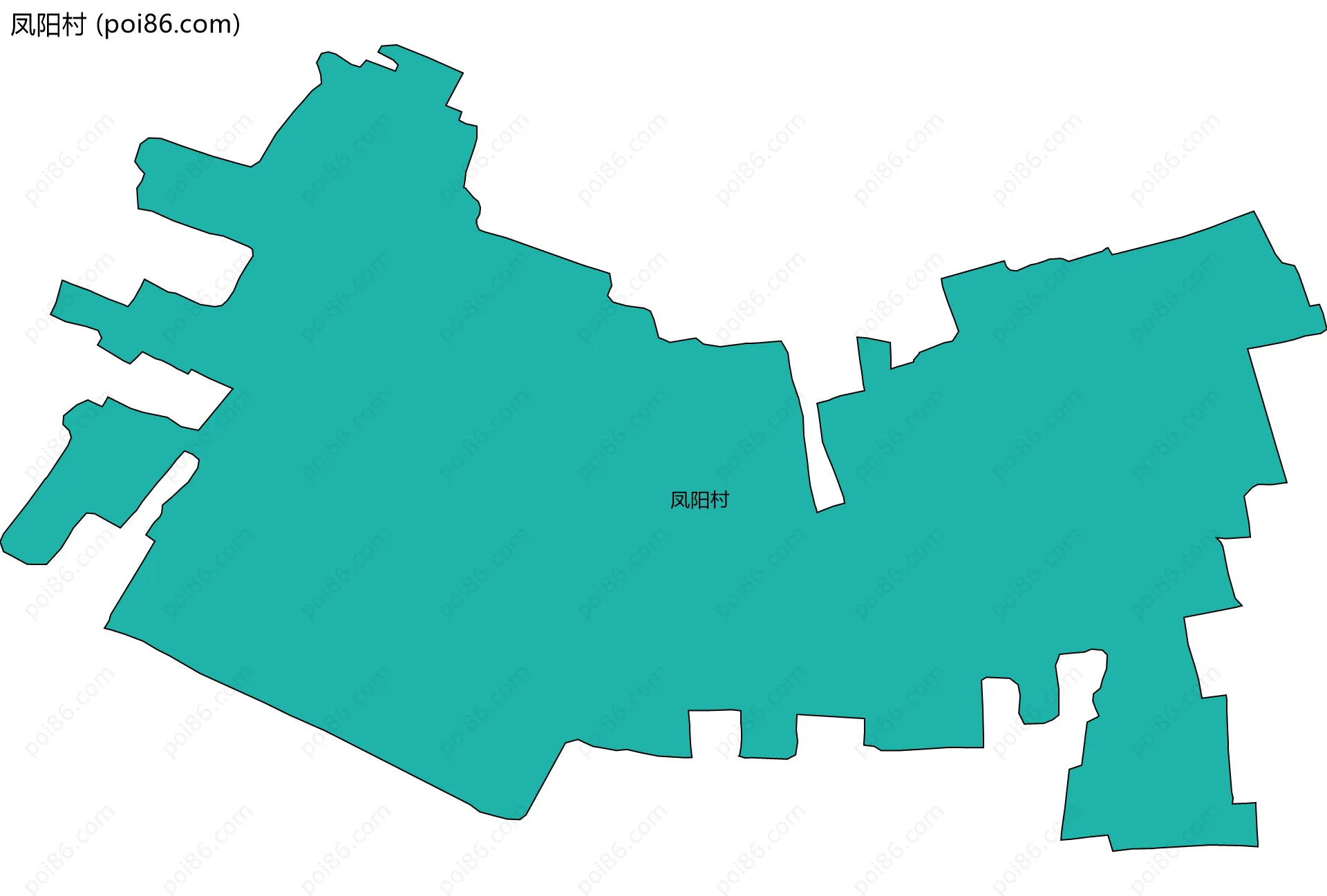 凤阳村边界地图