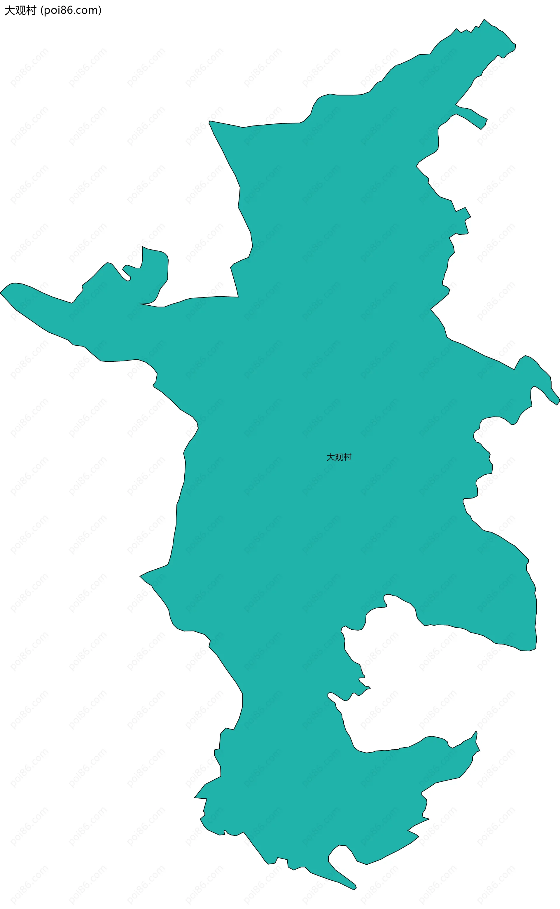 大观村边界地图