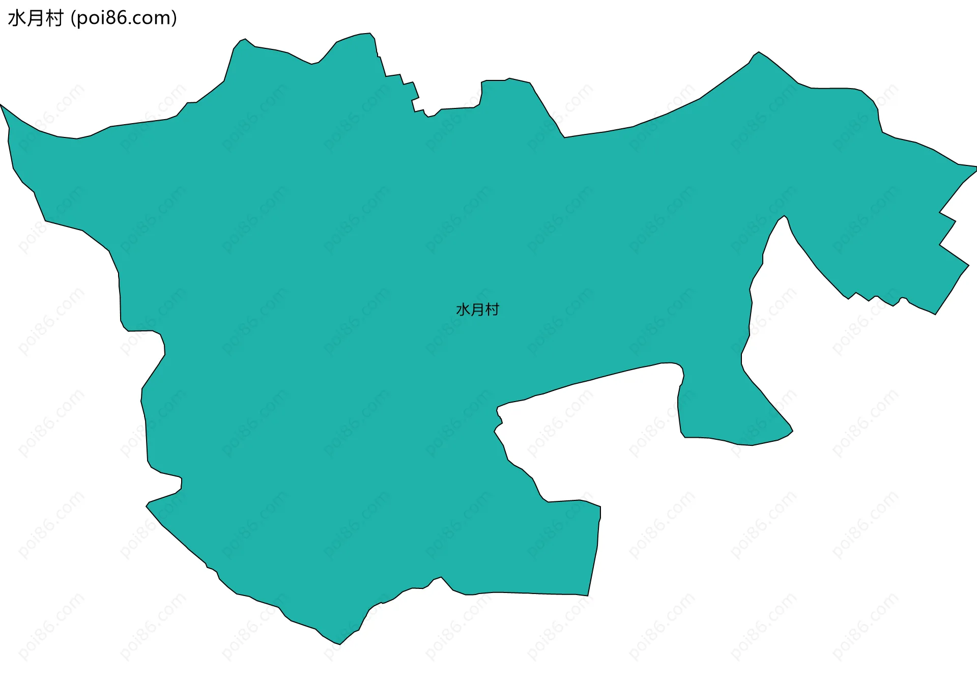 水月村边界地图